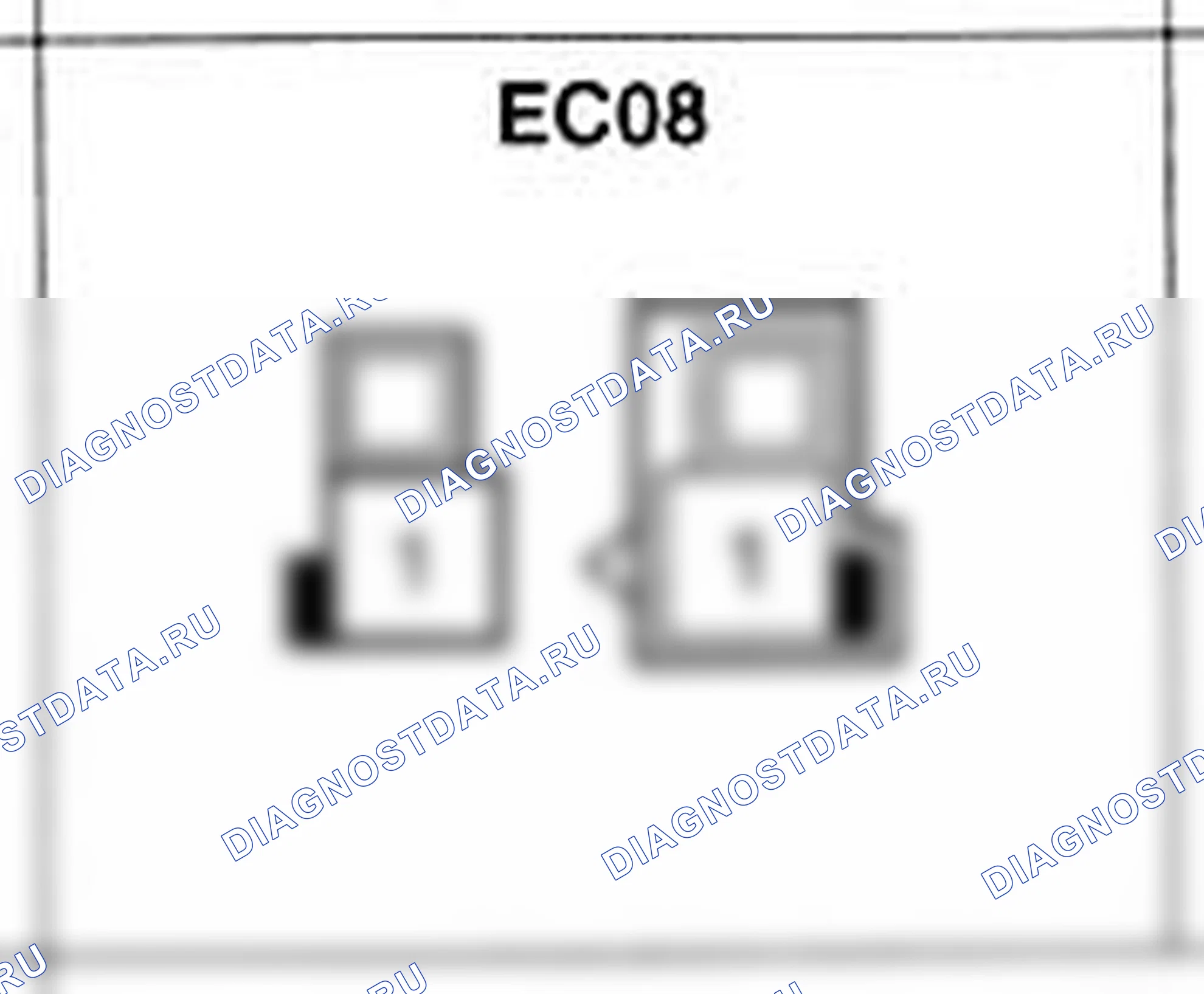 Распиновка разъёма EC08 — жгута двигателя. Hyundai H-1 A1