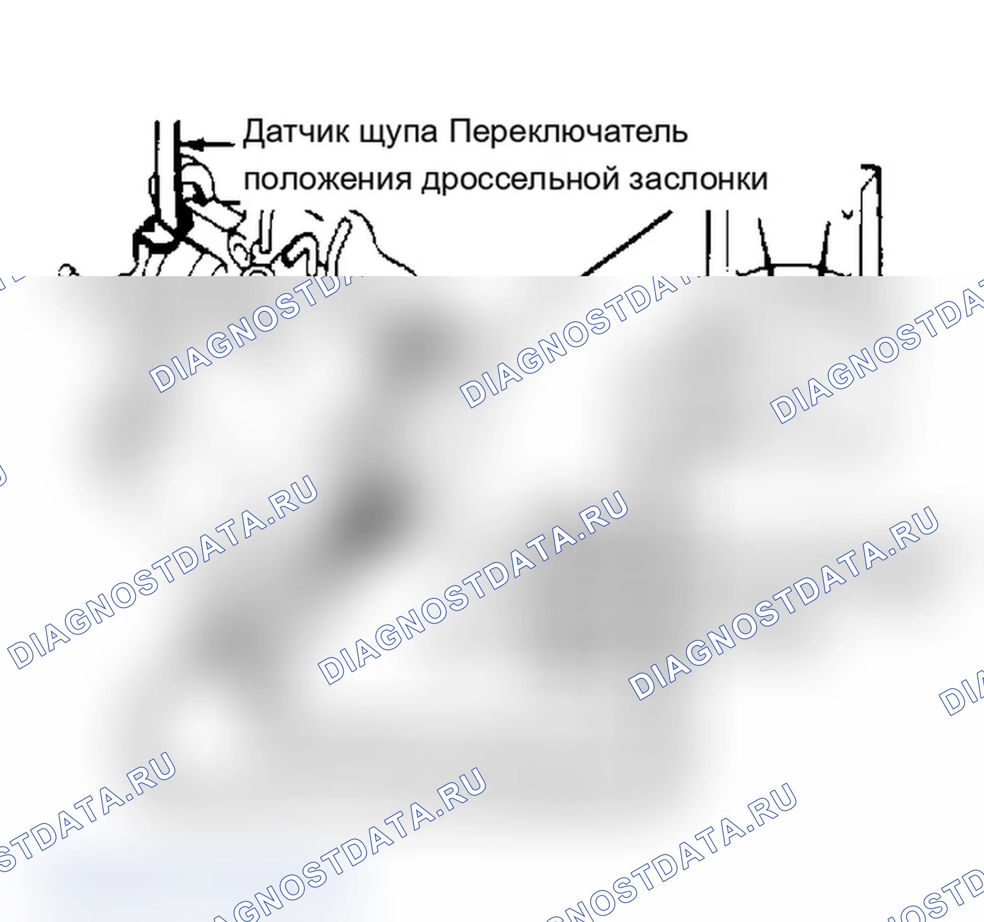 Рис. 4: КЛЕММЫ ПЕРЕКЛЮЧАТЕЛЯ ПОЛОЖЕНИЯ ДРОССЕЛЬНОЙ ЗАСЛОНКИ (PRIZM 4A-FE VIN 6) ID. Geo Prizm pre-I
