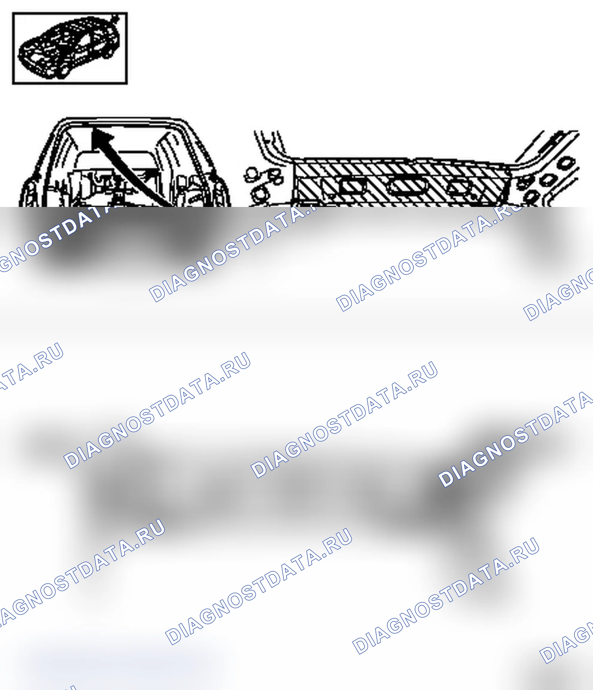 Замена задней внутренней части рамы крыши (модели F35, F70). Opel Astra G