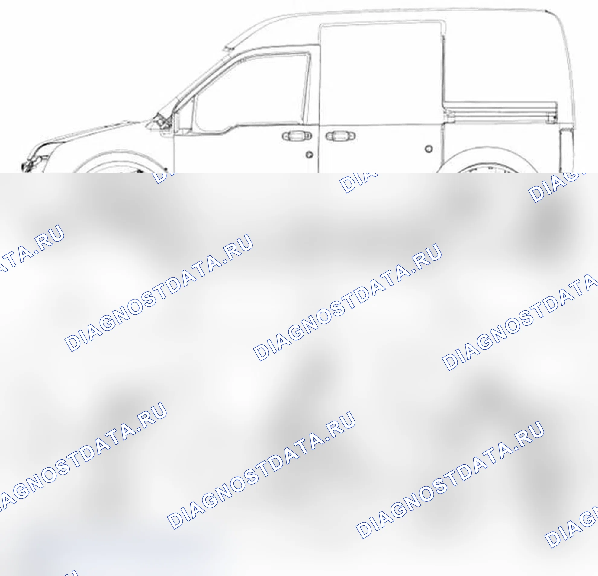 Рис. 81: Опорная высота. Ford Transit Connect I рестайлинг