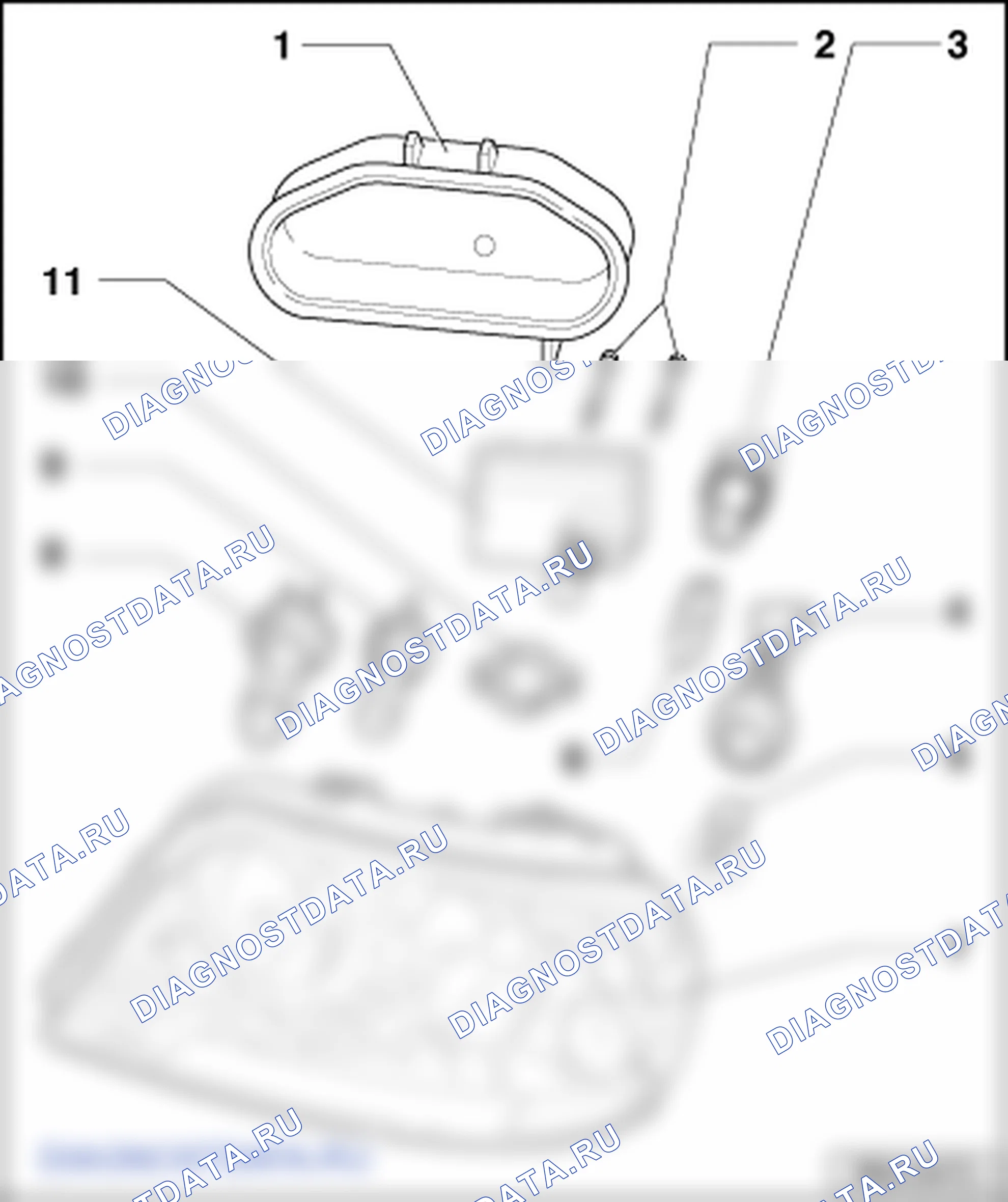 Фара. SEAT Alhambra I