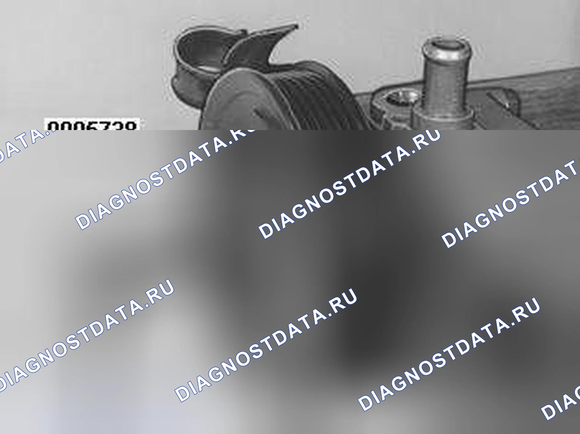 Рис. 41: Установка шкива, альтернатива 1. Volvo S80 I