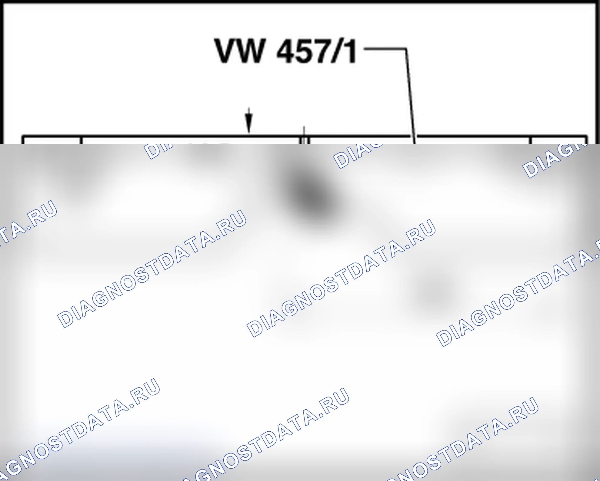 Рис. 8: КАНАЛЫ ПОДДЕРЖКИ VW 457/1, ИЗМЕНЕНИЕ. Volkswagen New Beetle A4 рестайлинг