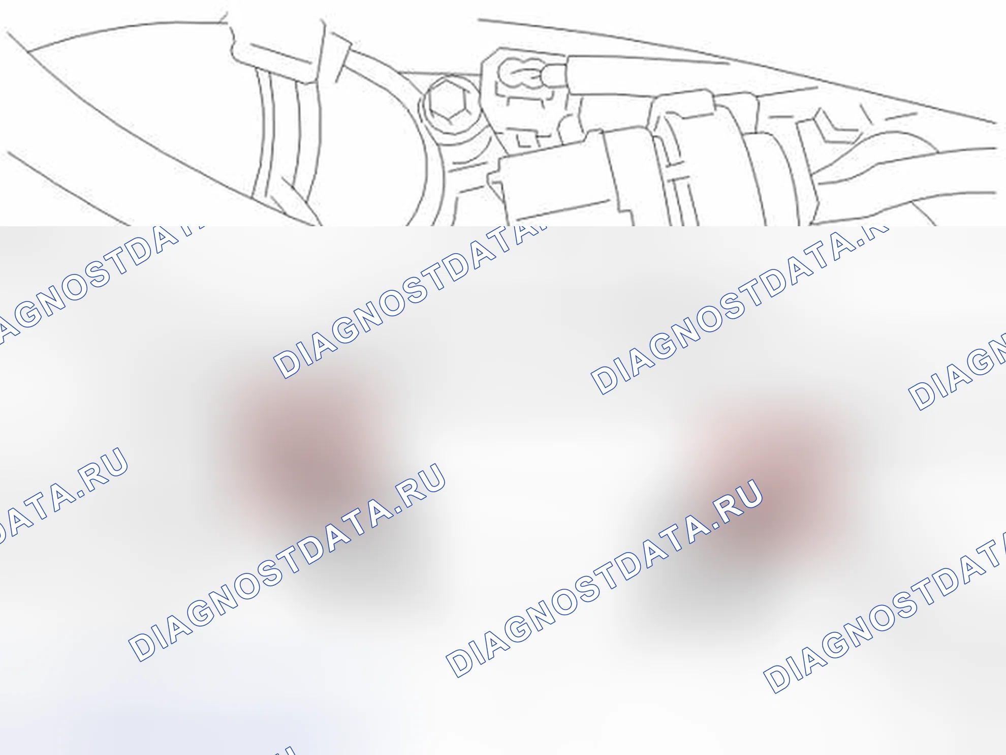 Рис. 440: Установка верхних болтов двигатель / коробка передач и кронштейны, зубчатые тросы. Volvo V70 II