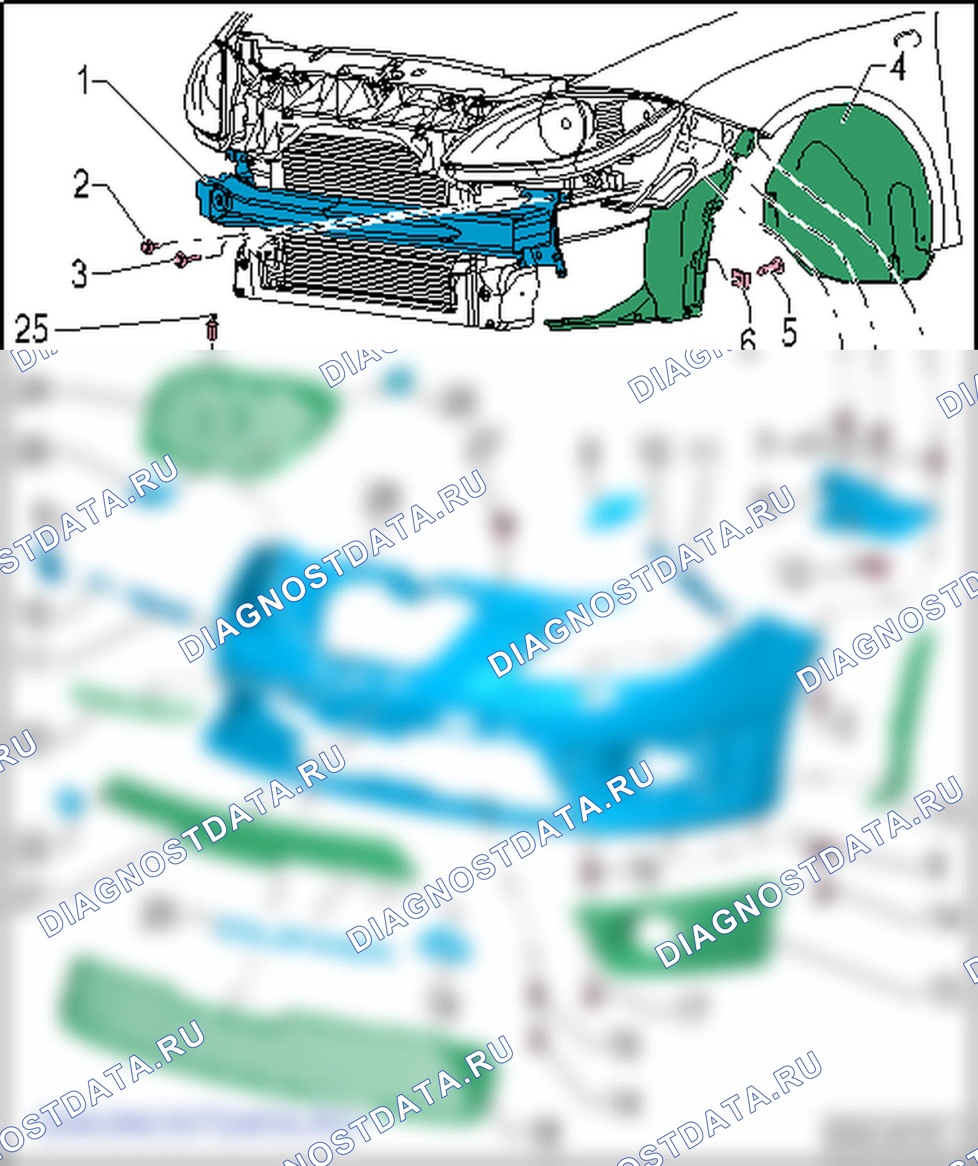 Облицовка бампера. SEAT Leon Ii