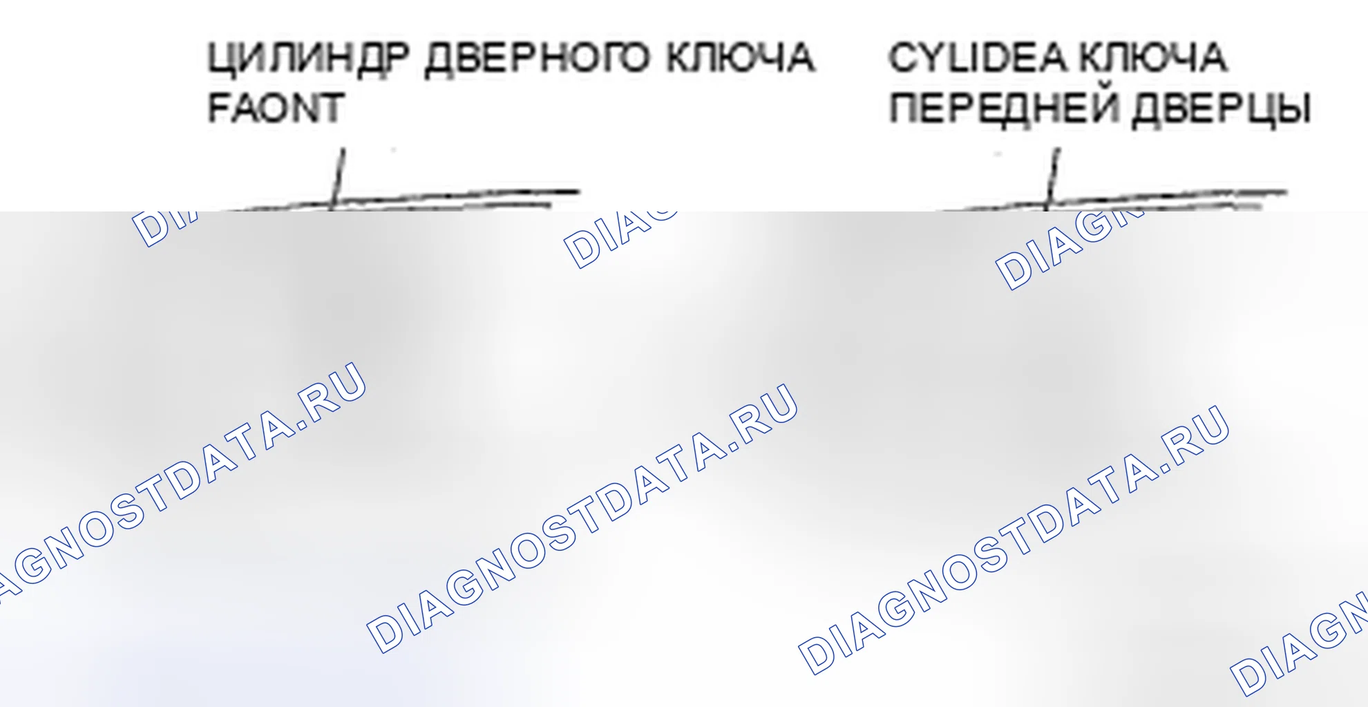 Рис. 22: Примечание по снятию цилиндра с ключом передней двери. Mazda CX-9 I рестайлинг