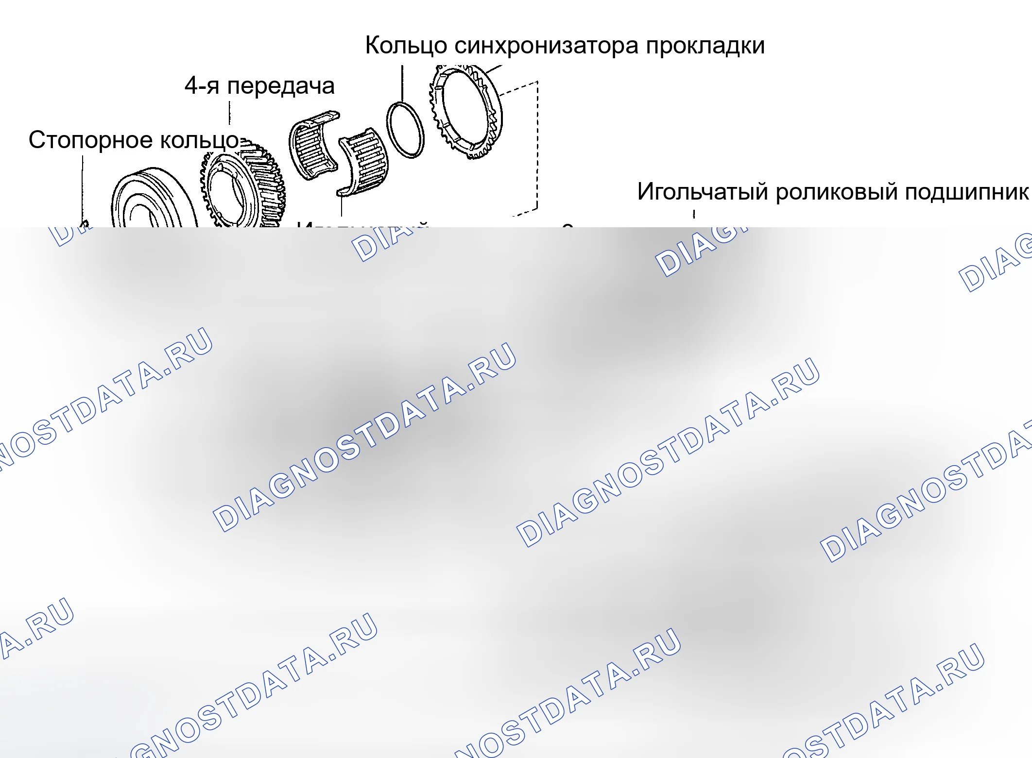 Рис. 153: КОМПОНЕНТЫ. Toyota RAV4 II рестайлинг