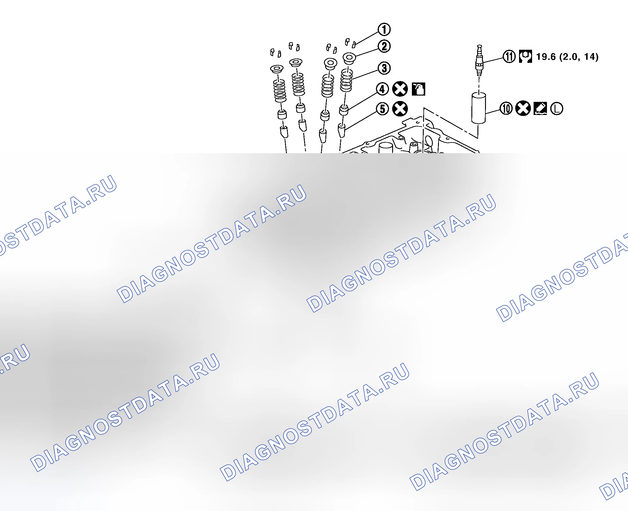 Рис. 113: Разборка и сборка. Honda Odyssey I