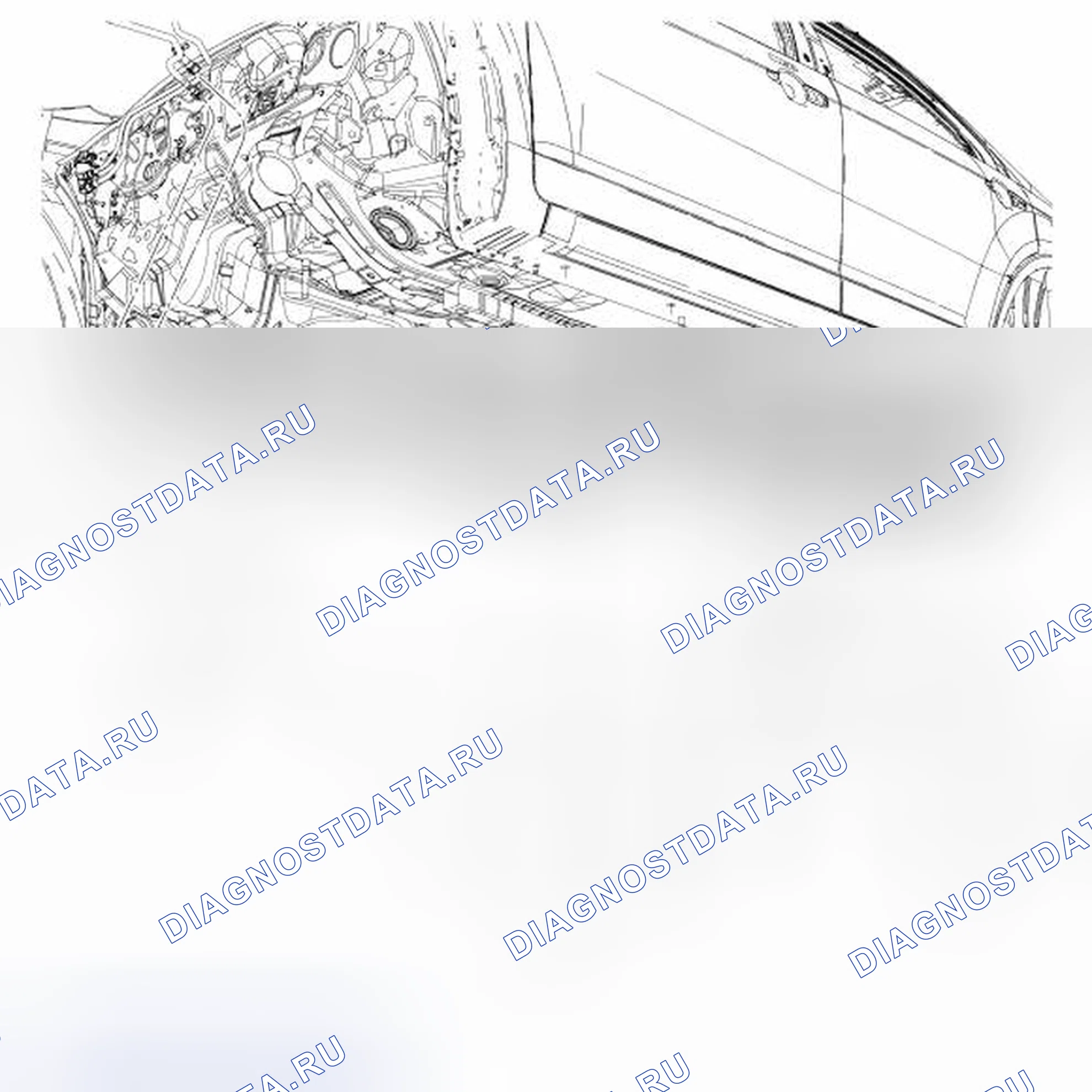 Рис. 7: Топливопроводы - передний привод (Fwd). Hyundai Lantra II рестайлинг
