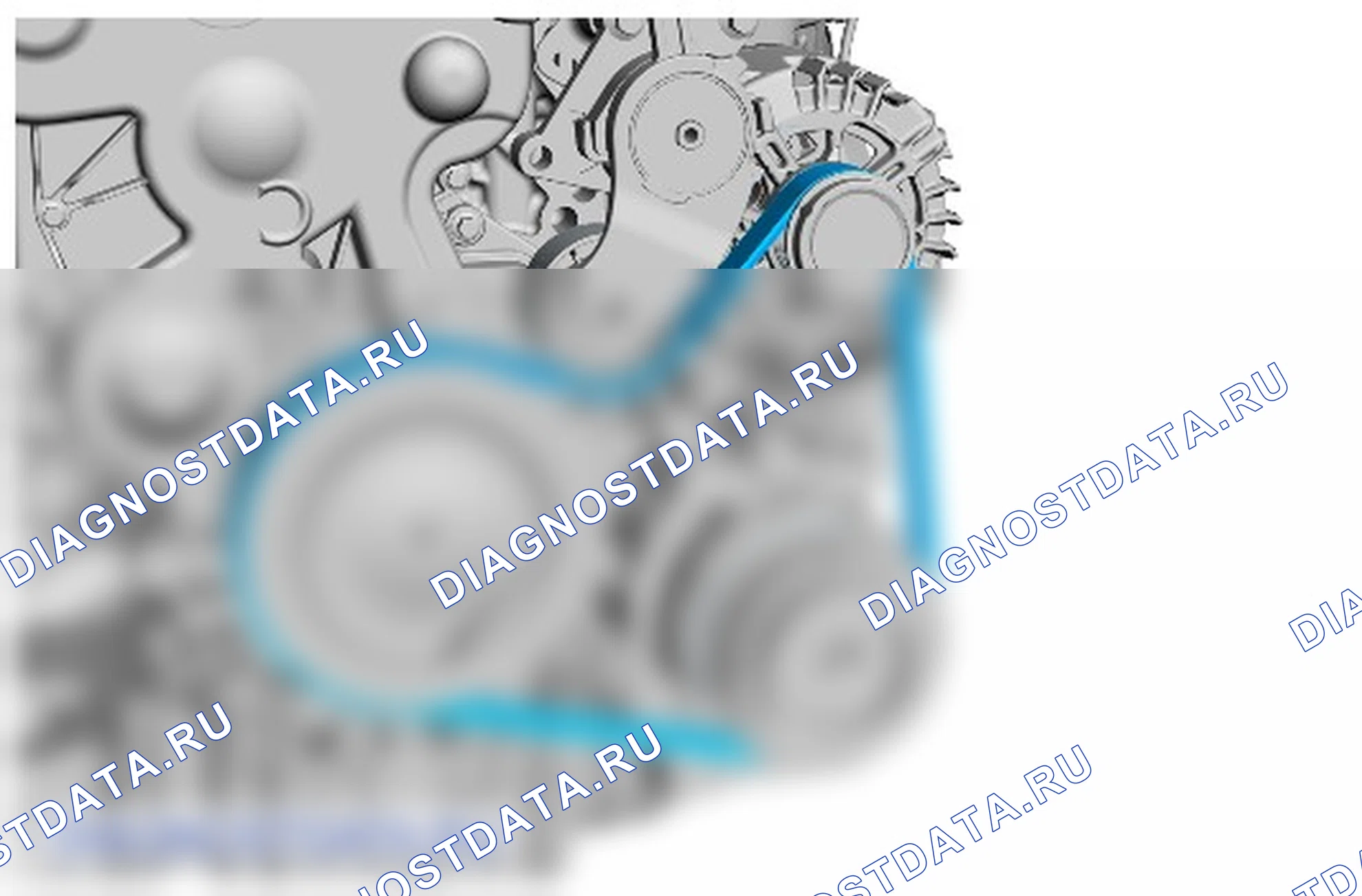 Как снять и установить ремень привода вспомогательных агрегатов. Ford Transit Connect II