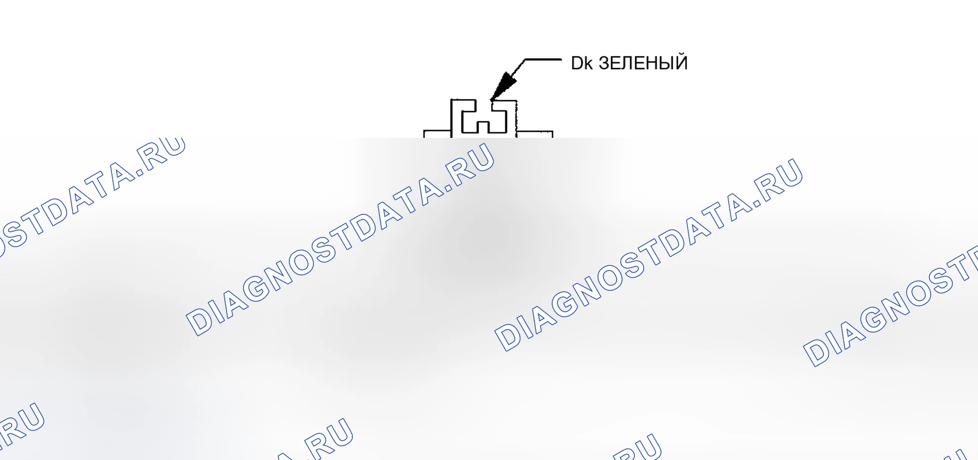Рис. 316: ВИД С ТОРЦА РАЗЪЕМА ТОРМОЗНОГО ПЕРЕКЛЮЧАТЕЛЯ БЛОКИРОВКИ СЦЕПЛЕНИЯ. Dodge Pickup R2500 