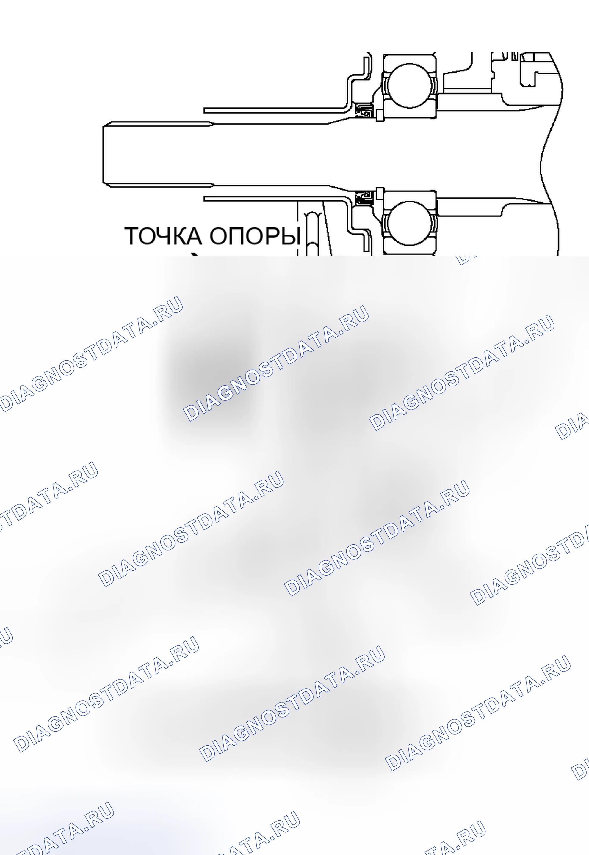 Рис. 16: < > СНЯТИЕ РАСЦЕПЛЯЮЩЕЙ ВИЛКИ. Mitsubishi Outlander I
