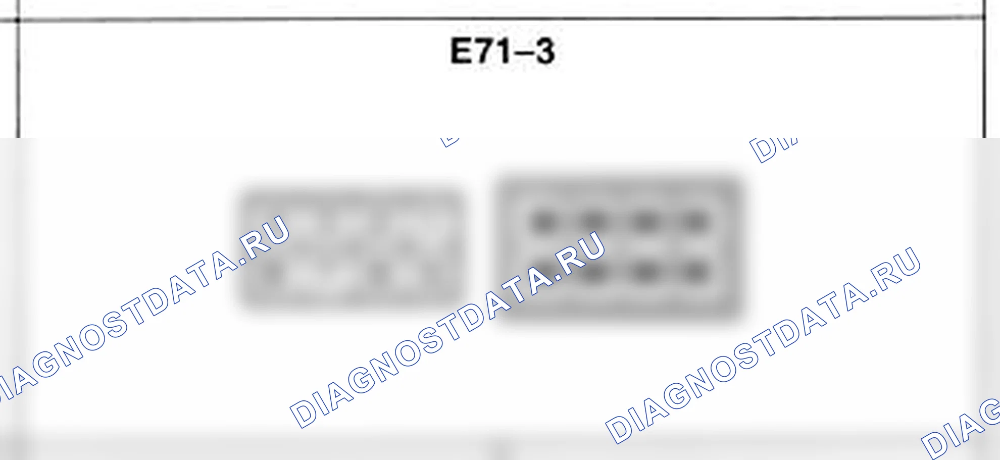 Распиновка разъёма E71-3 — жгута двигателя. Hyundai Atos MX