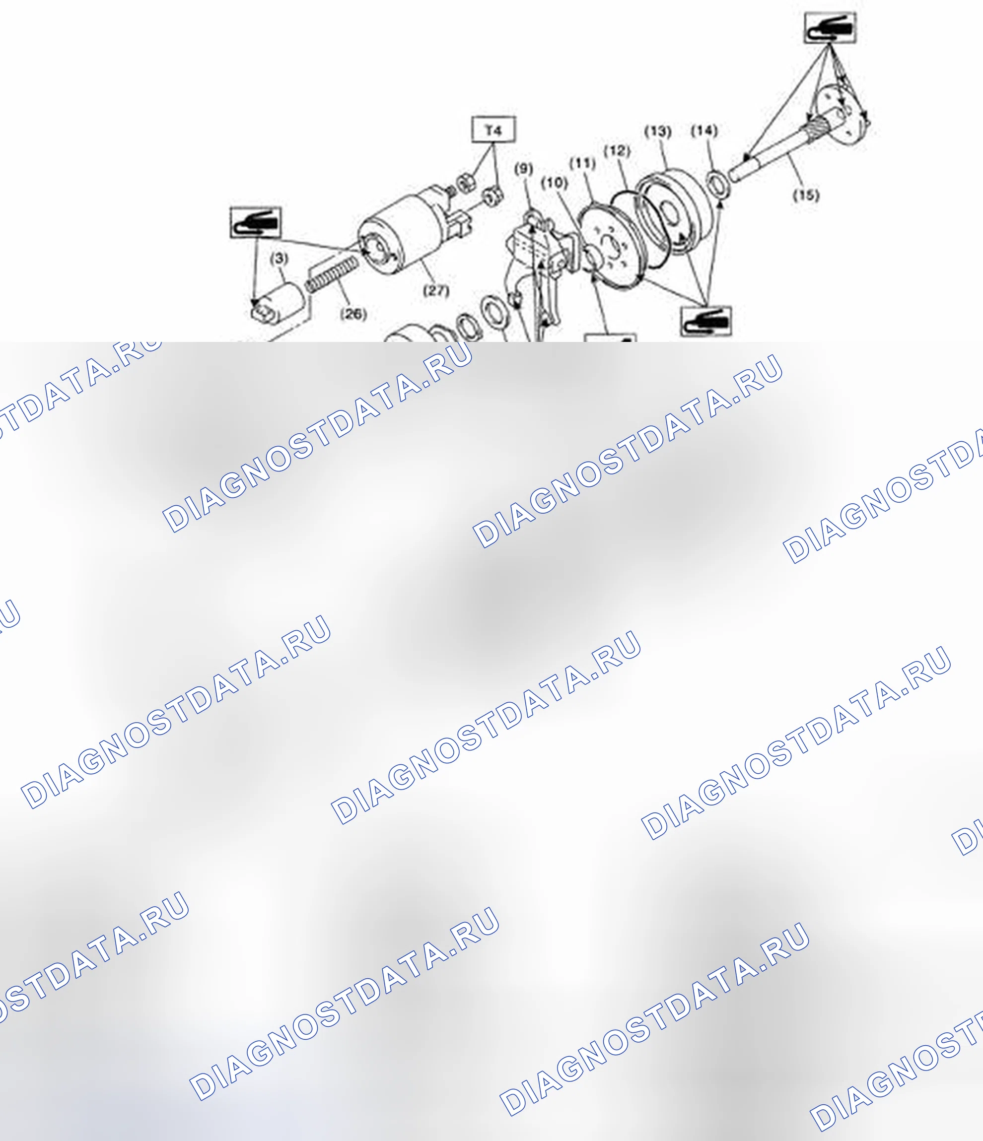 Рис. 3: СТАРТЕР. Subaru Outback BP рестайлинг