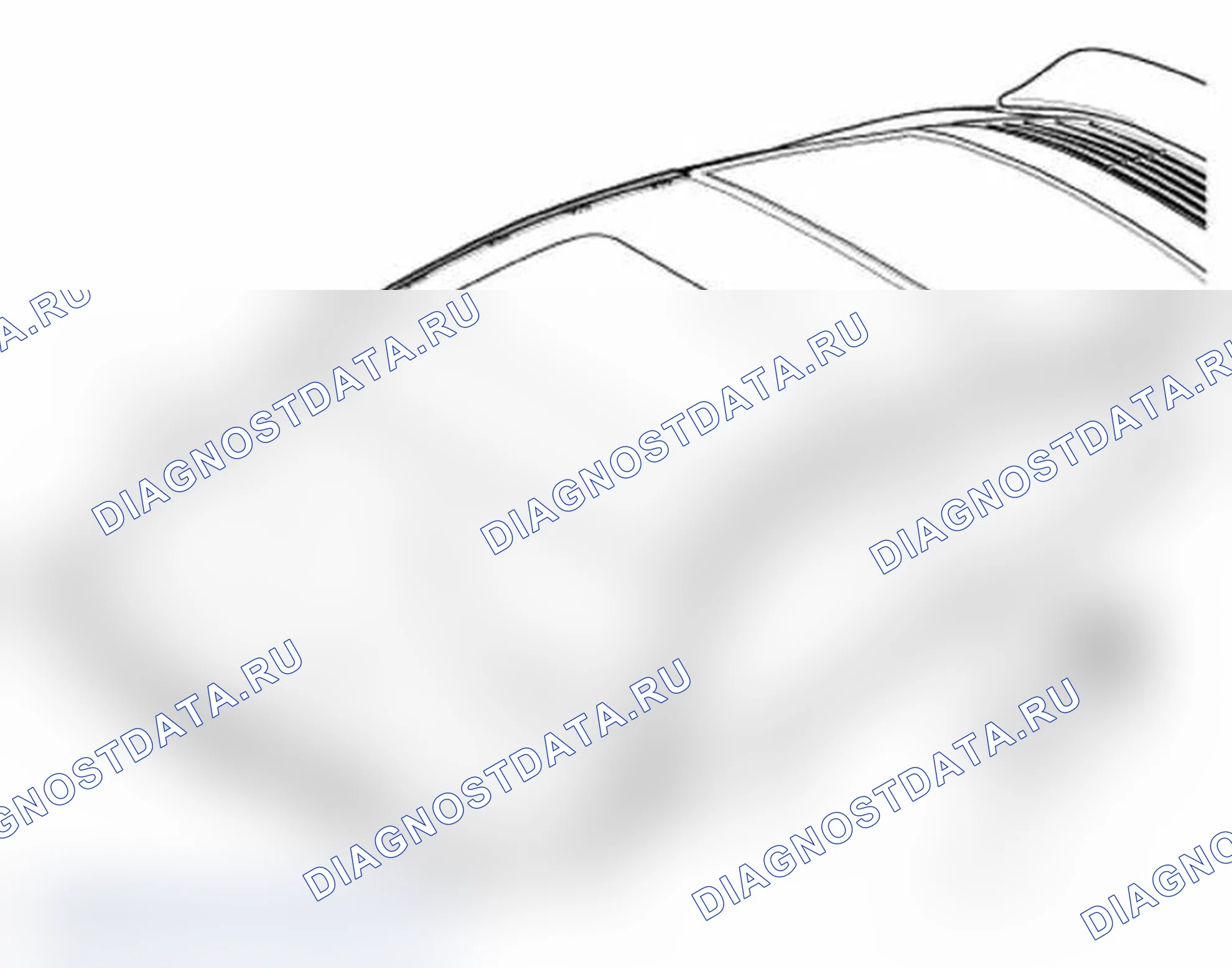 Рис. 17: Снятие и установка полосы соединения крыши. Porsche 911 Carrera 996