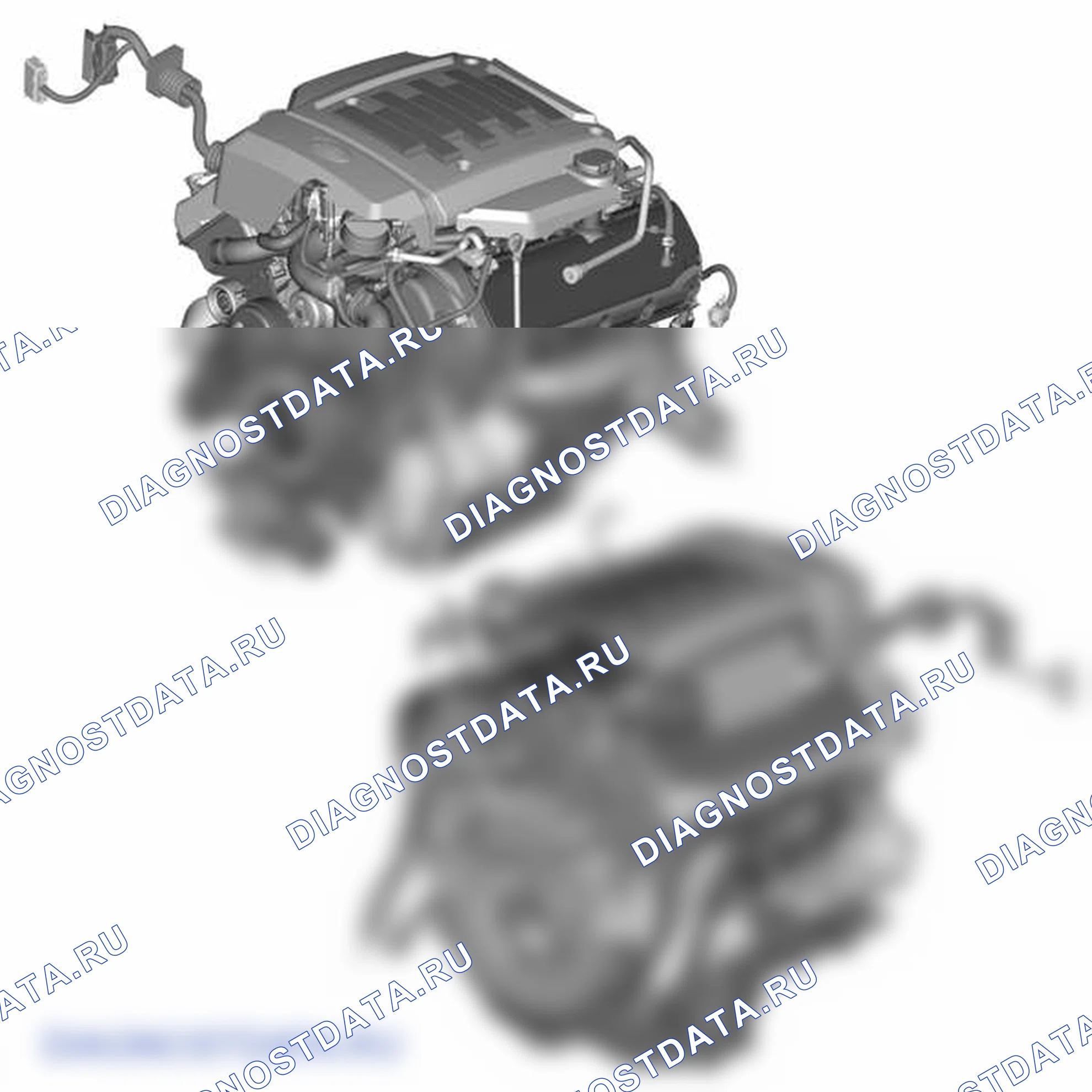 Рис. 198: ДВИГАТЕЛЬ. Land Rover Range Rover L322