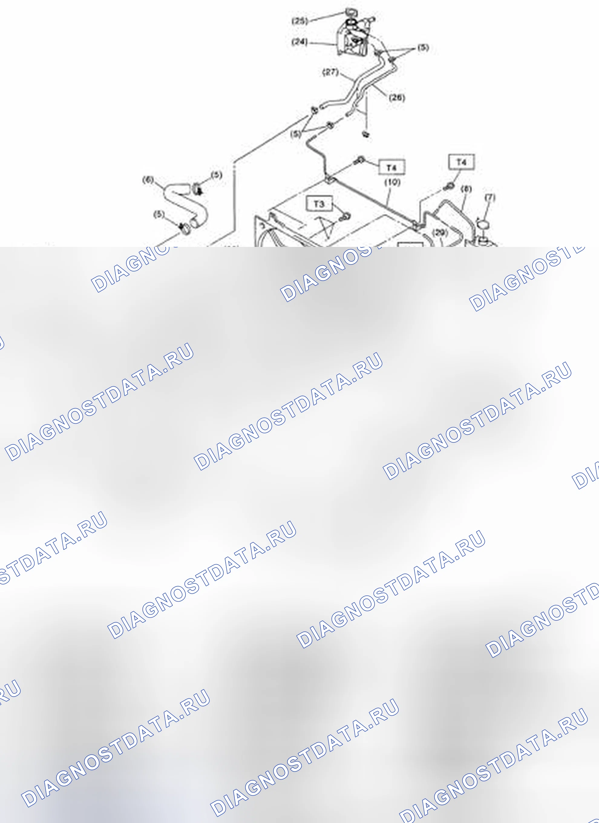Рис. 62: РАДИАТОР И ВЕНТИЛЯТОР РАДИАТОРА. Subaru Outback BP рестайлинг