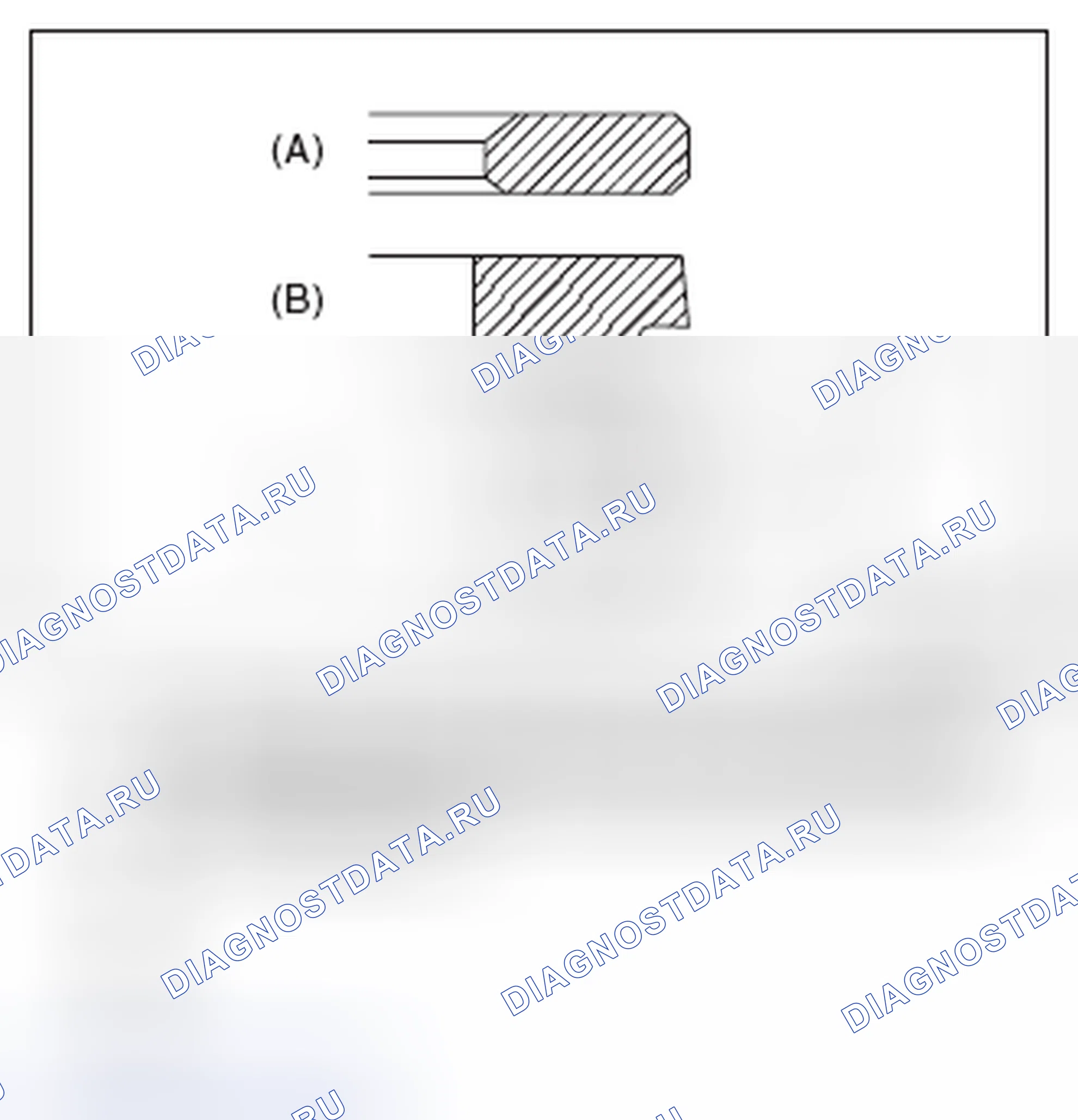 Рис. 670: ПОРШНЕВОЕ КОЛЬЦО. Subaru Legacy BM/BR рестайлинг