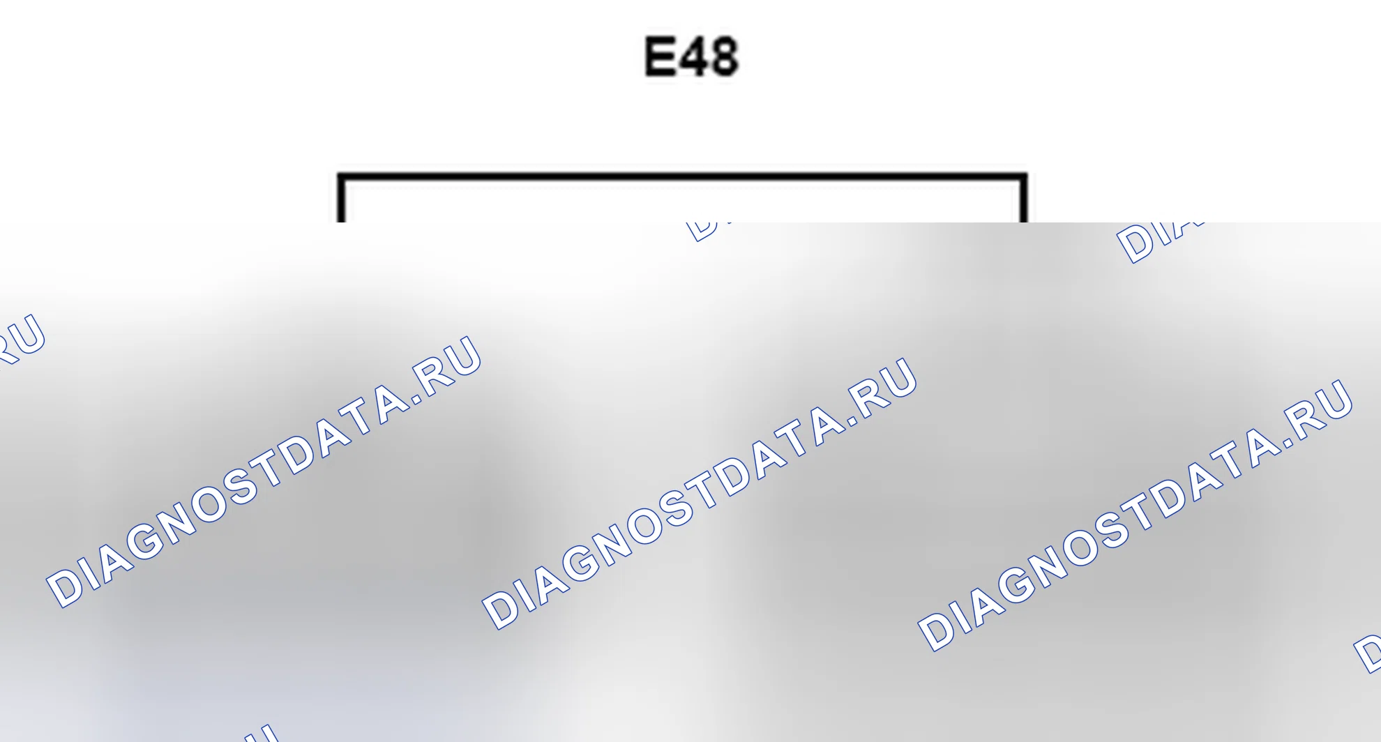 Рис. 518: Вид с торца соединительного разъема (E48). Toyota Camry XV40 рестайлинг