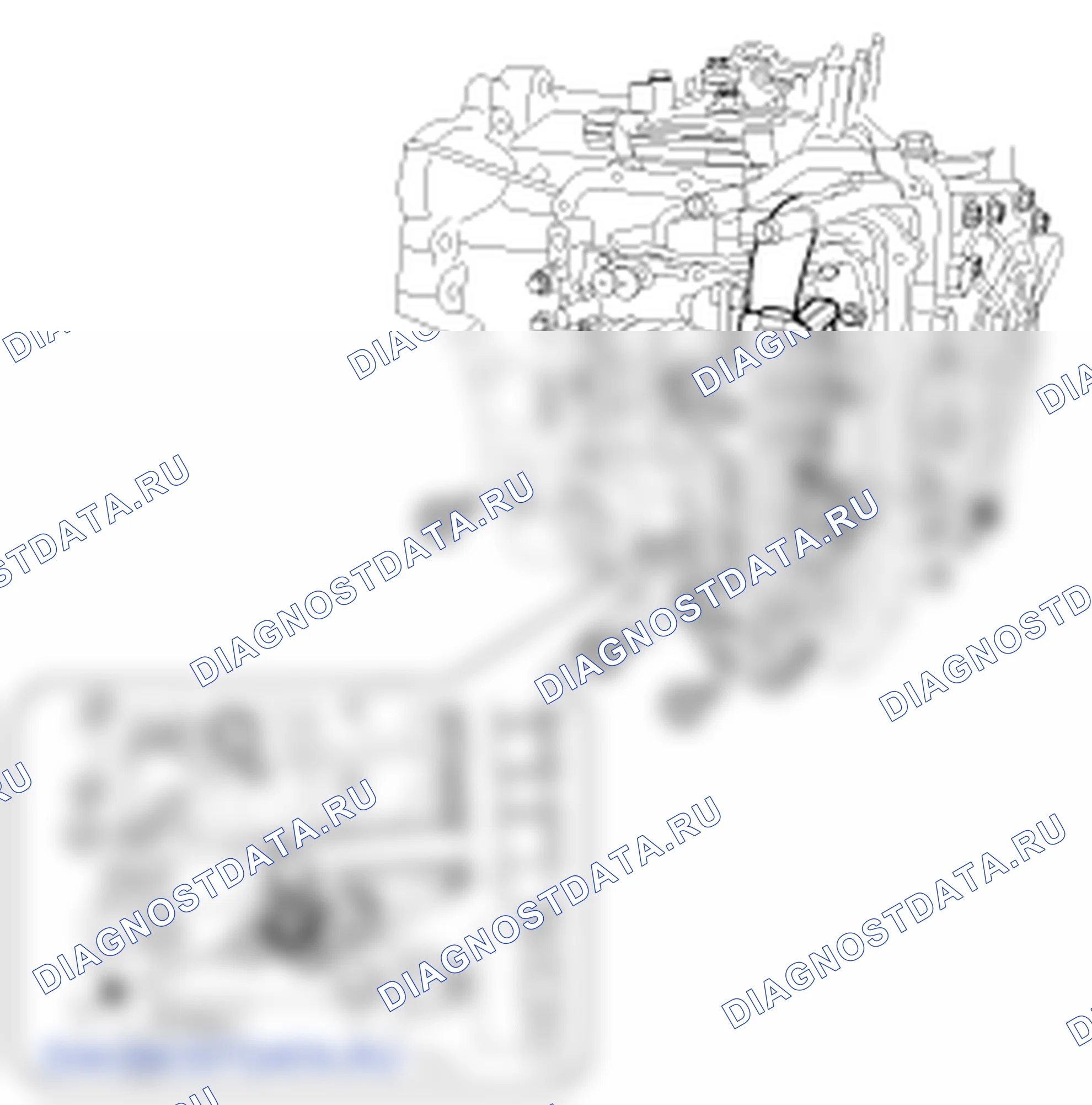 Снятие электромагнитного клапана управления гидротрансформатором (T/CON<UNK> VFS). Hyundai ix35 EL