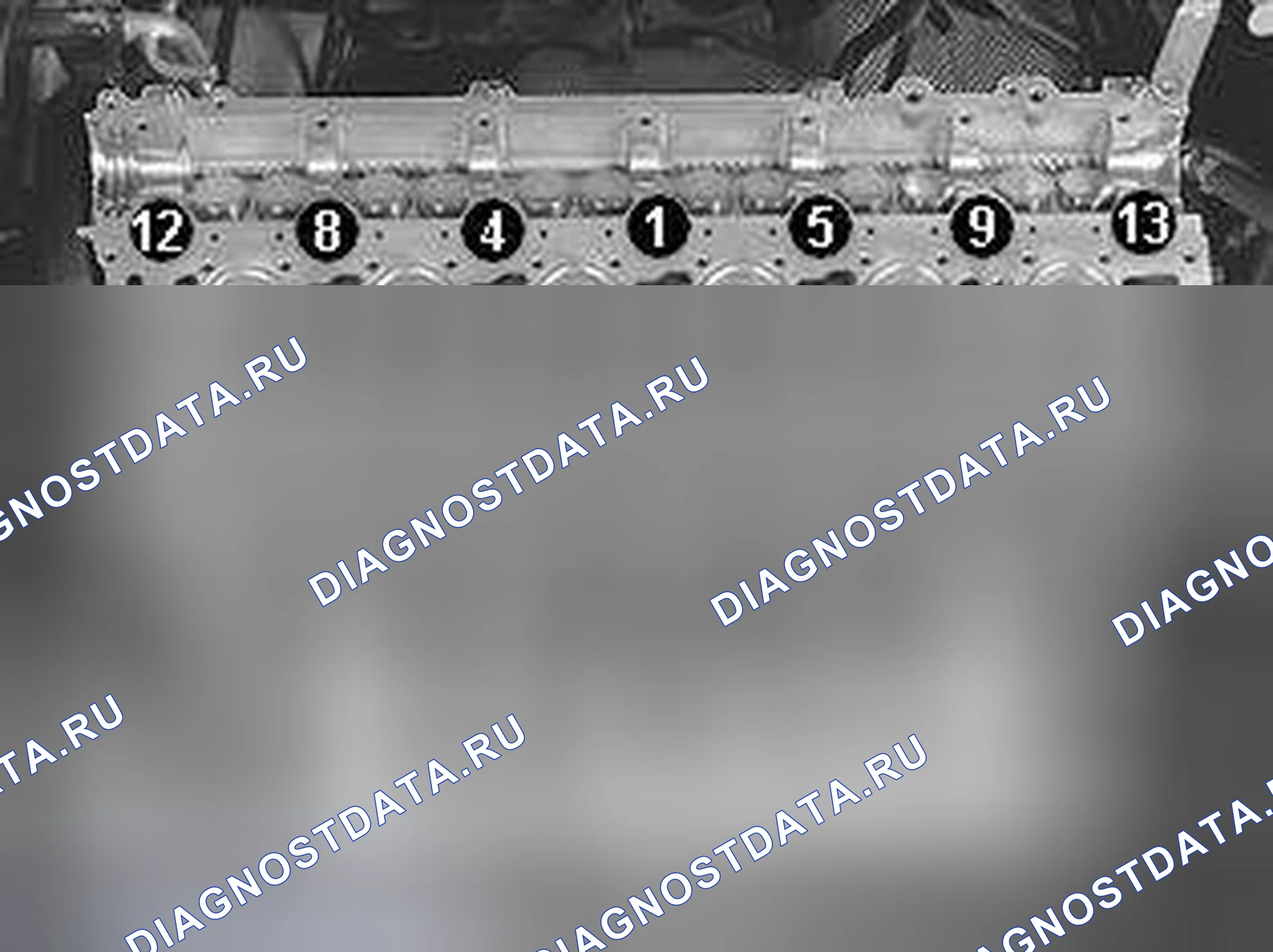 Рис. 75: Установка головки цилиндров. Volvo S80 I