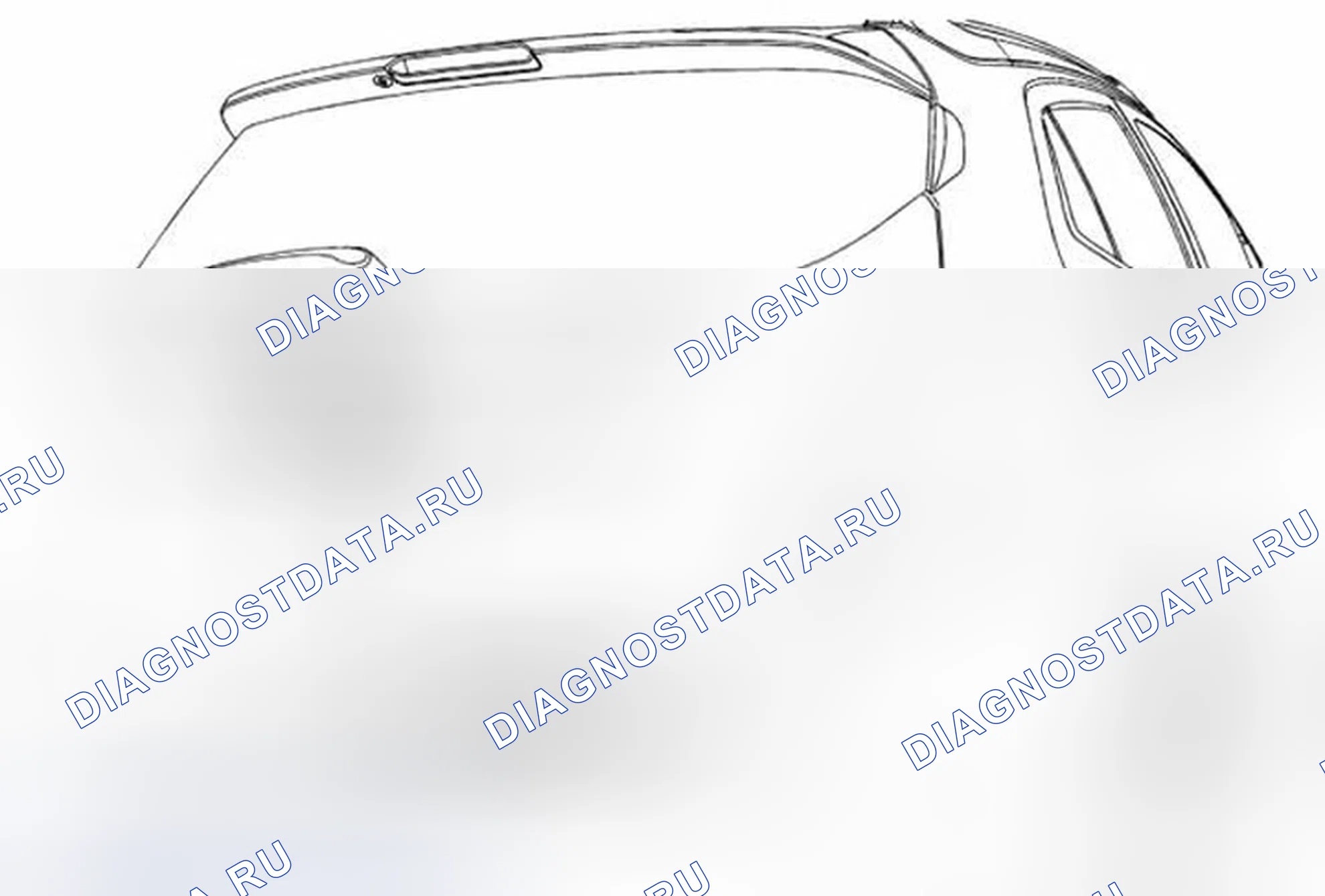 Рис. 22: Замена эмблемы/шильдика дверь багажника (Encore). Buick Encore I