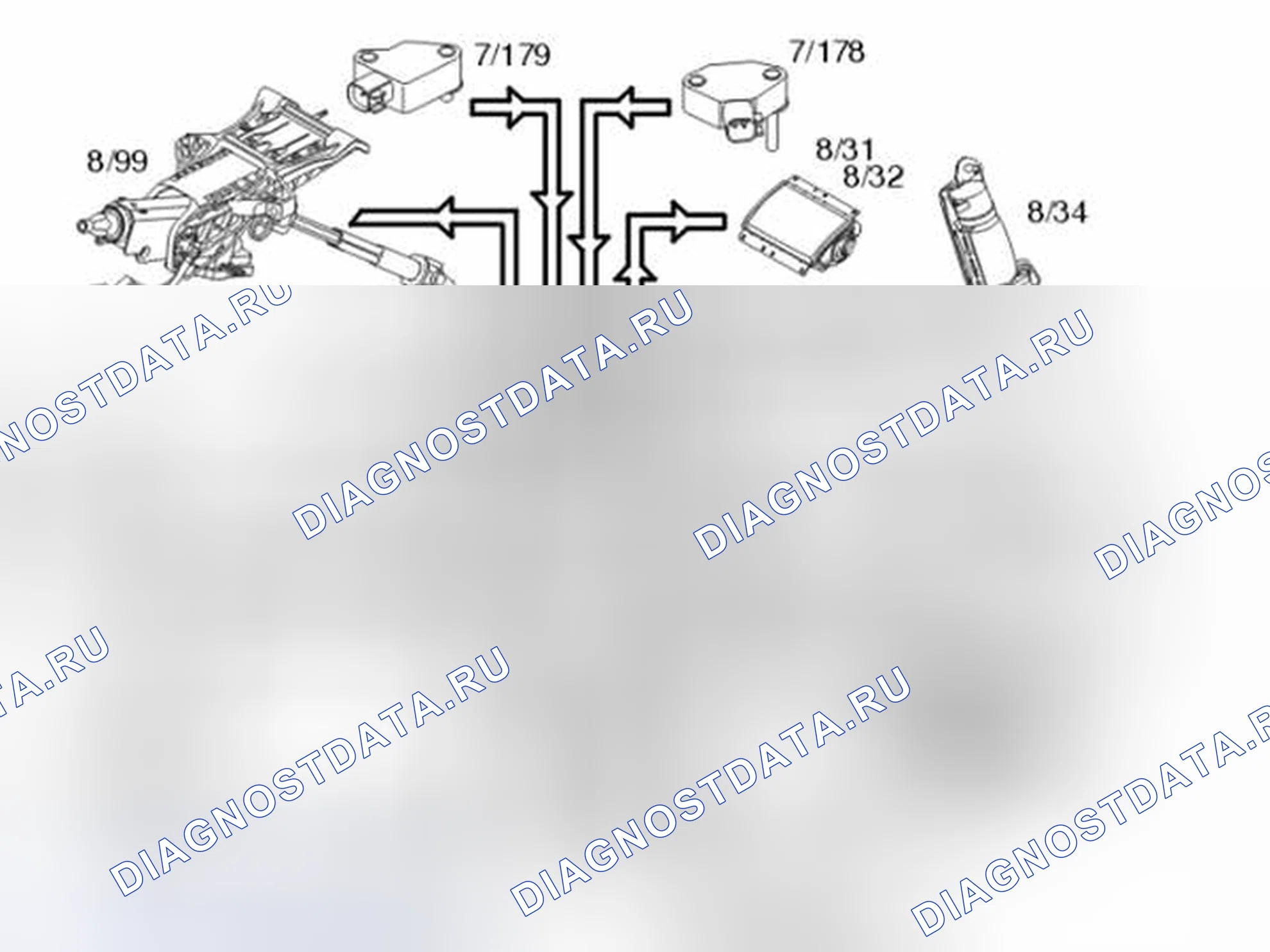 Рис. 148: ФРОНТАЛЬНОЕ СТОЛКНОВЕНИЕ (ТОЛЬКО США / CDN). Volvo S40 II рестайлинг