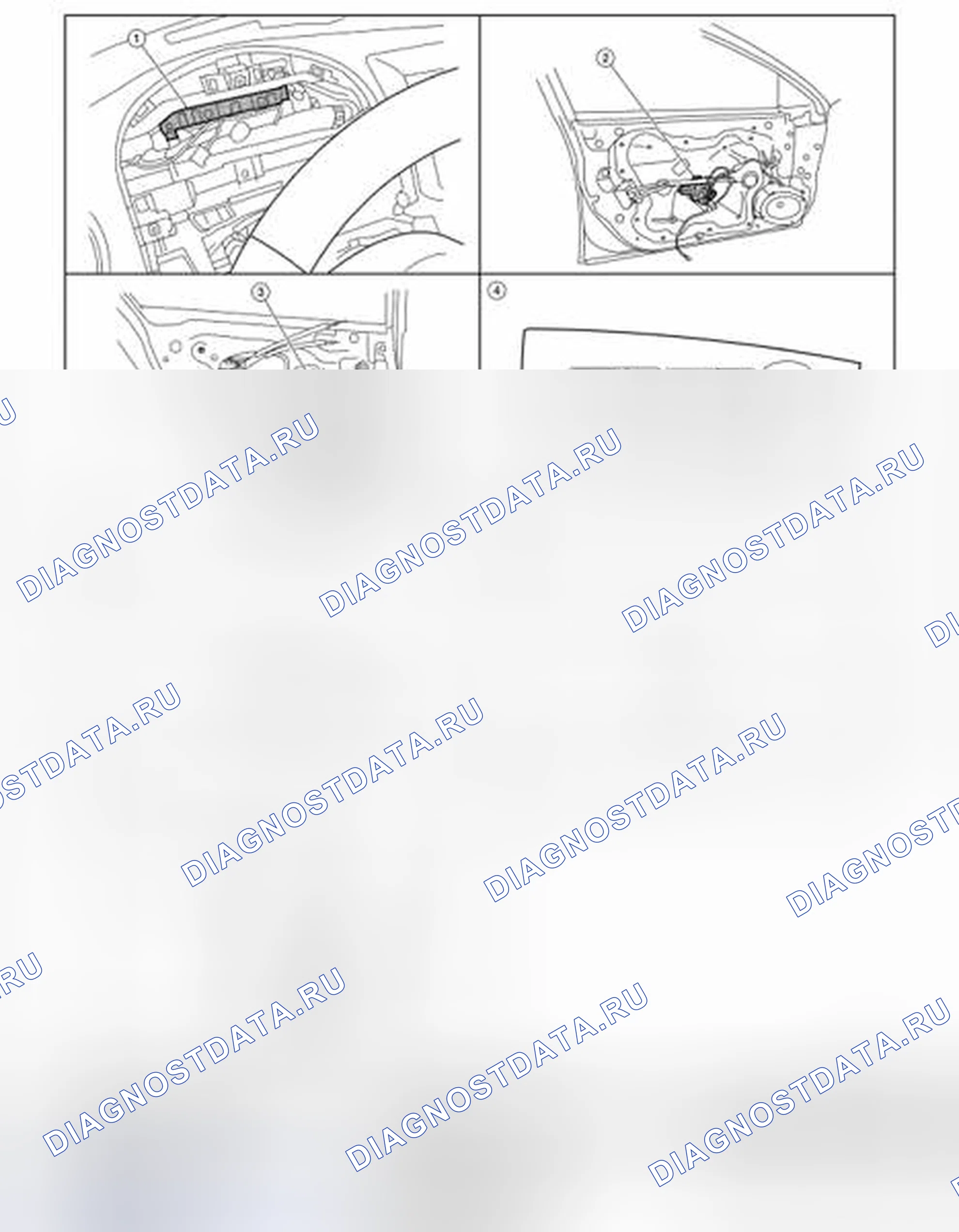 Рис. 2: Расположение компонентов. Honda Passport I