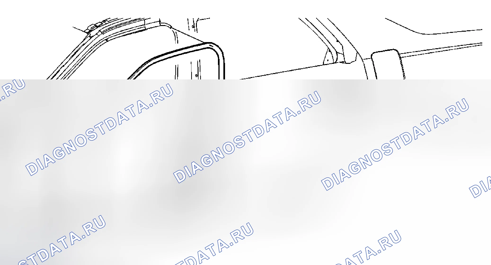 Рис. 26: Замена Weatherstrip для открытия передней двери. Cadillac DTS I