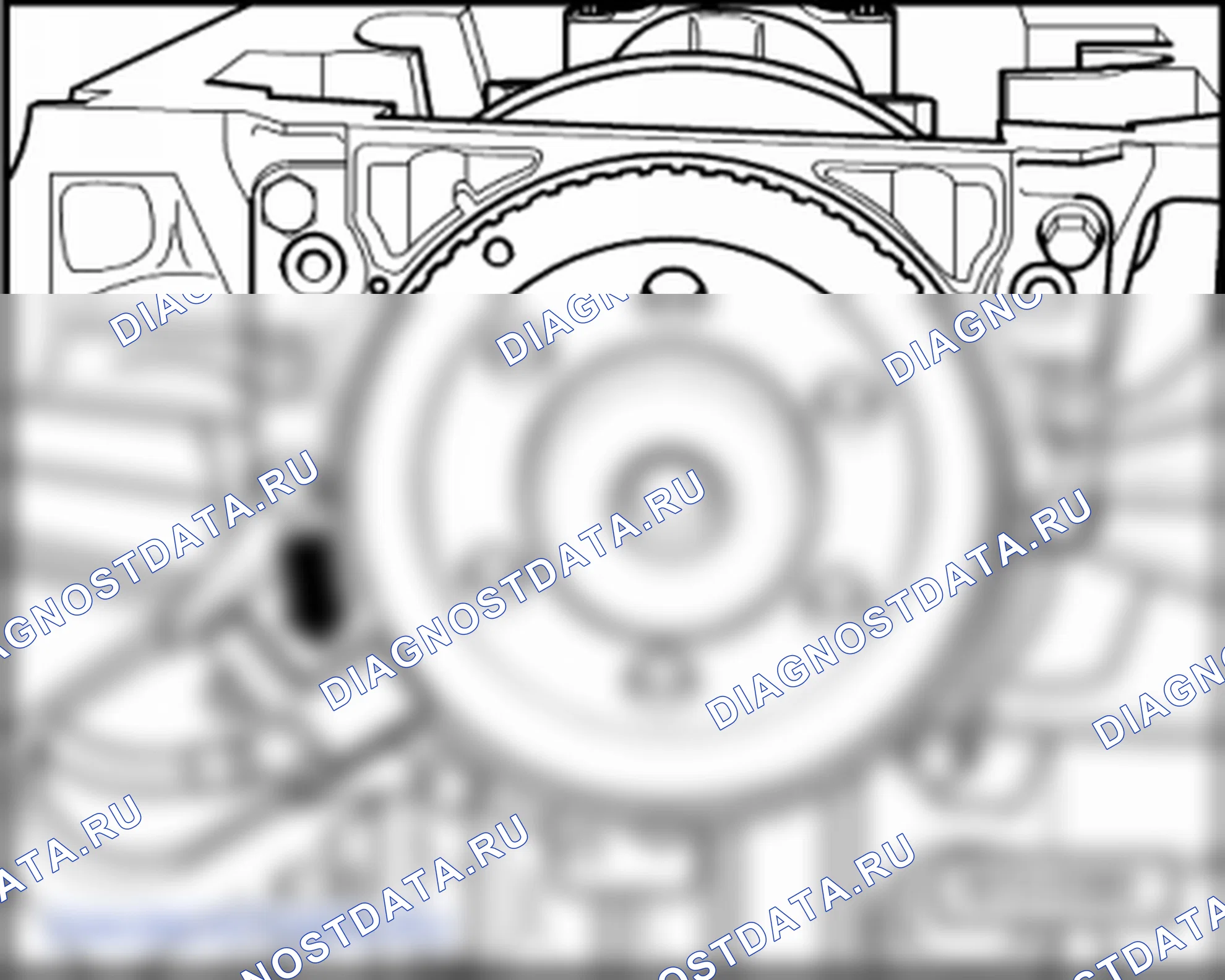 Блок цилиндров, уплотнительные фланцы. Volkswagen Golf Mk5