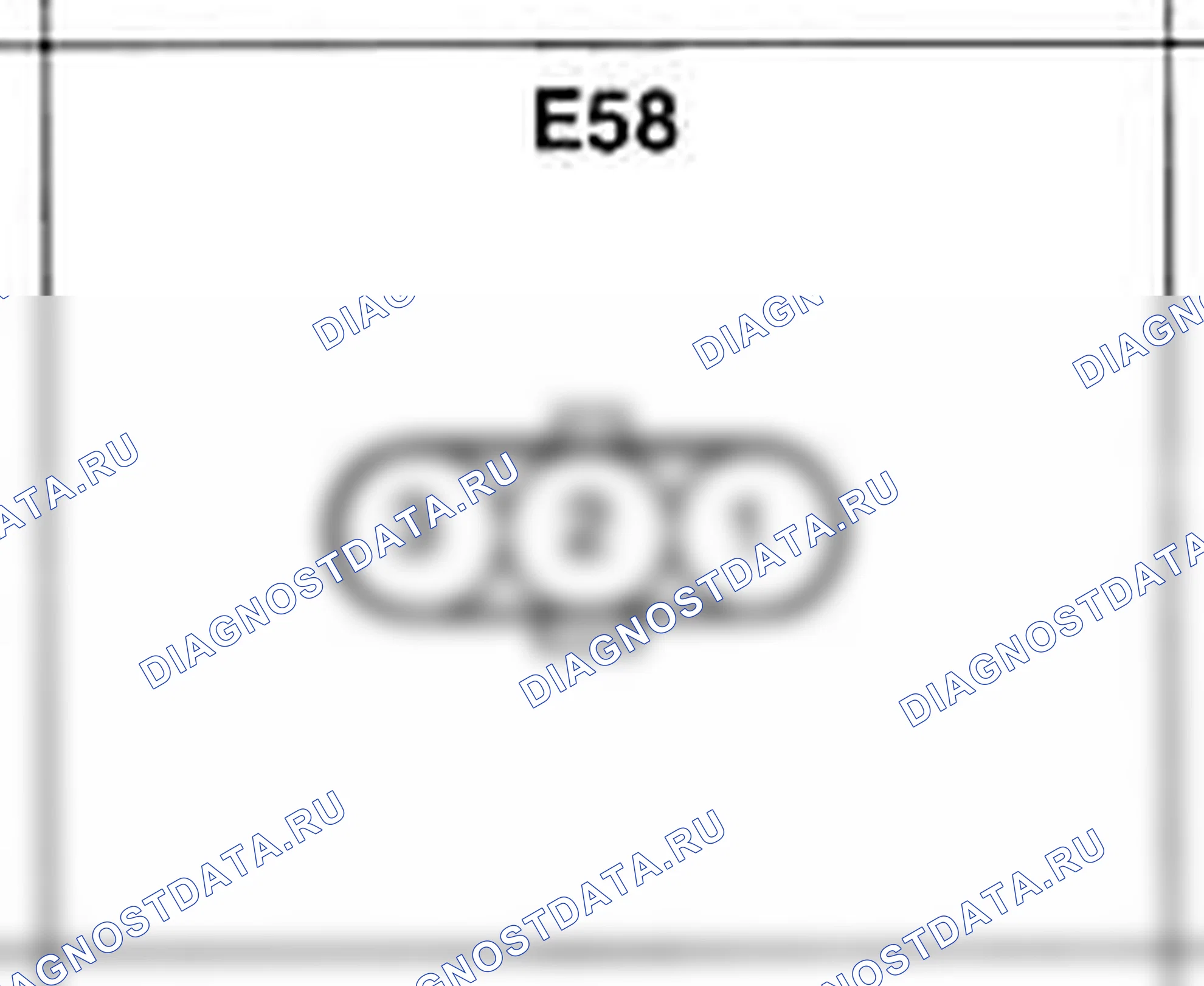 Распиновка разъёма E58 — жгута двигателя. Hyundai Accent LC