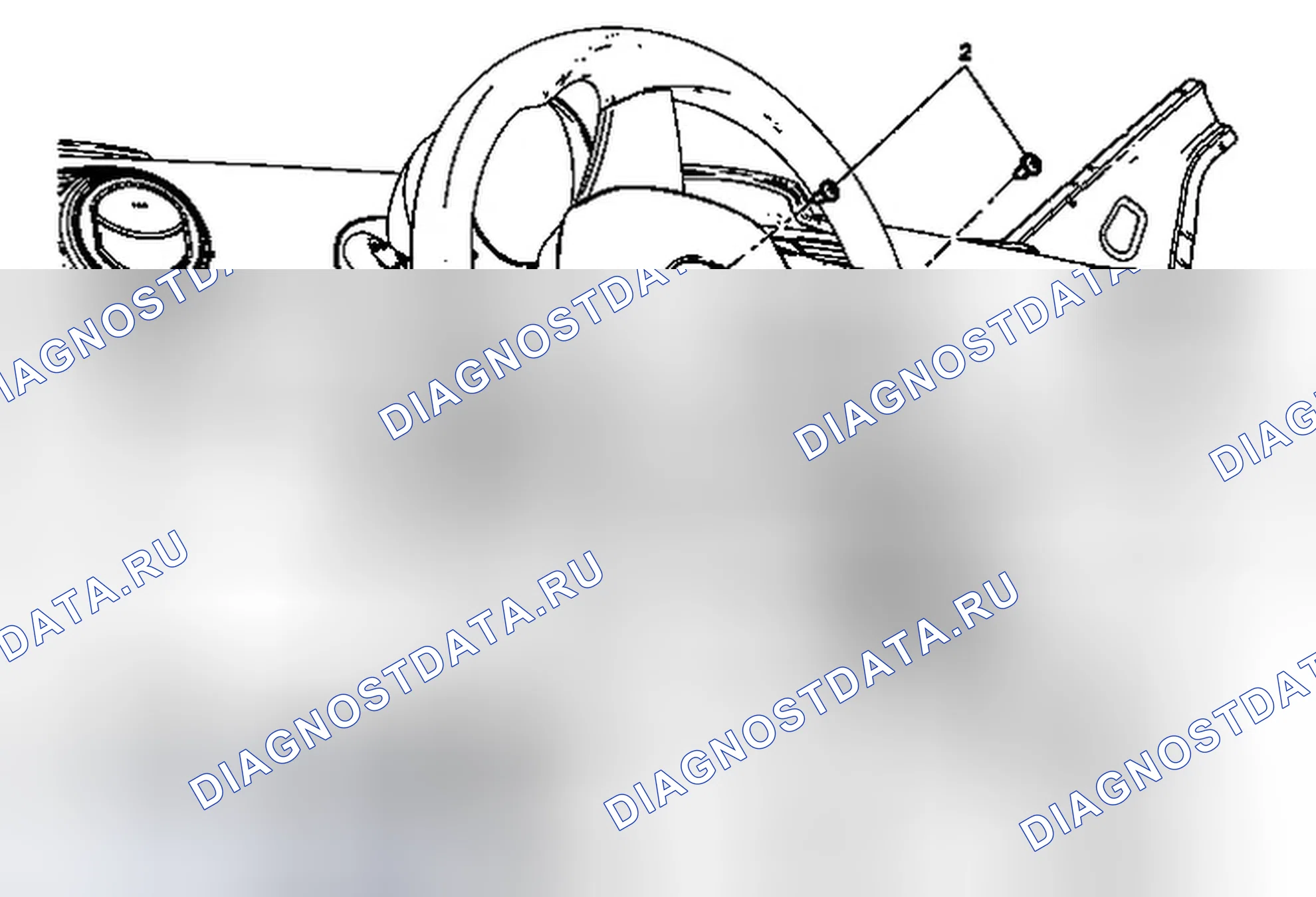 Рис. 18: Замена крышки нижней части рулевой колонки. Chevrolet Spark M300