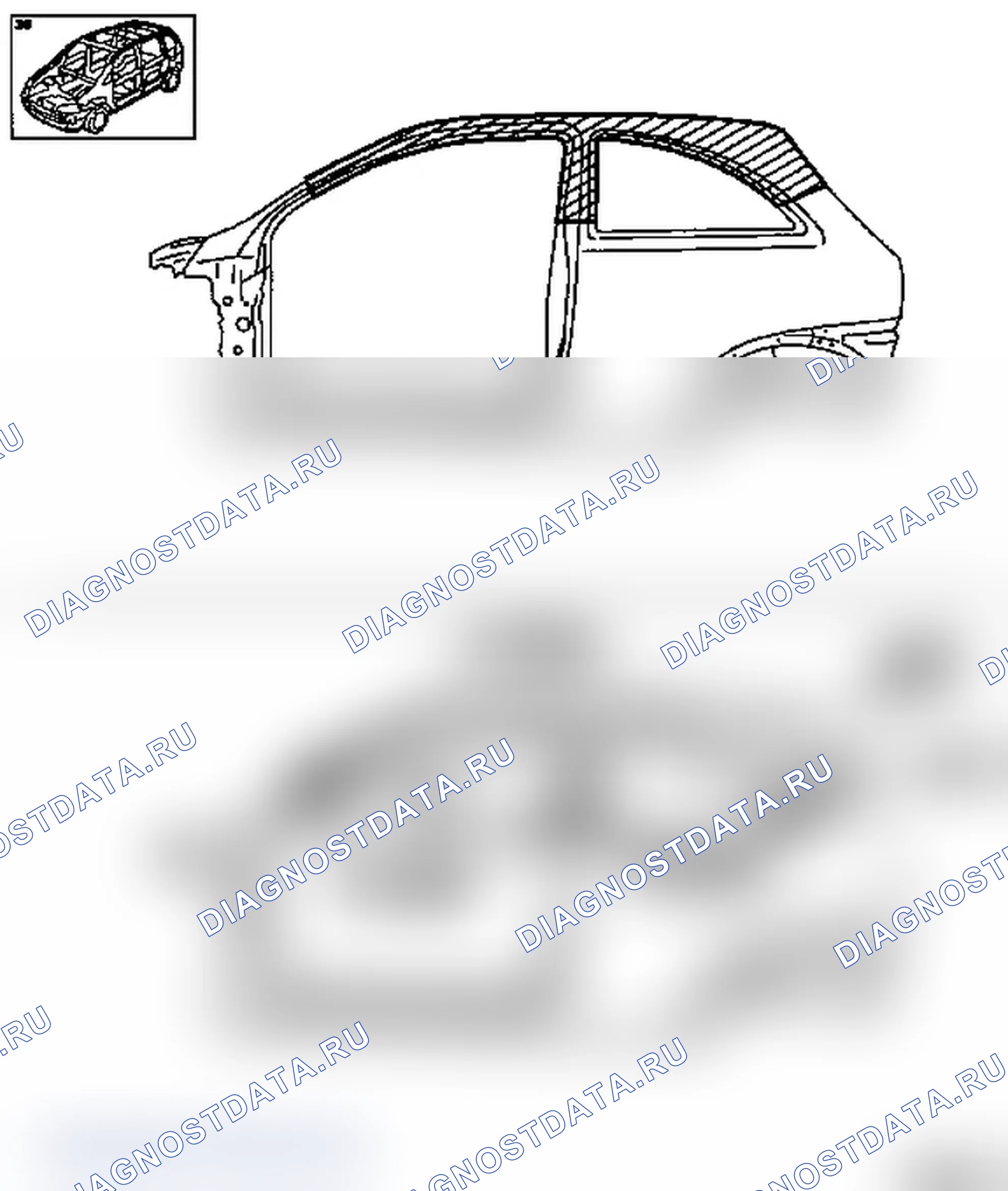 Замена верхней части боковой стенки - модели F 08, F 08 & W5L. Opel Corsa C