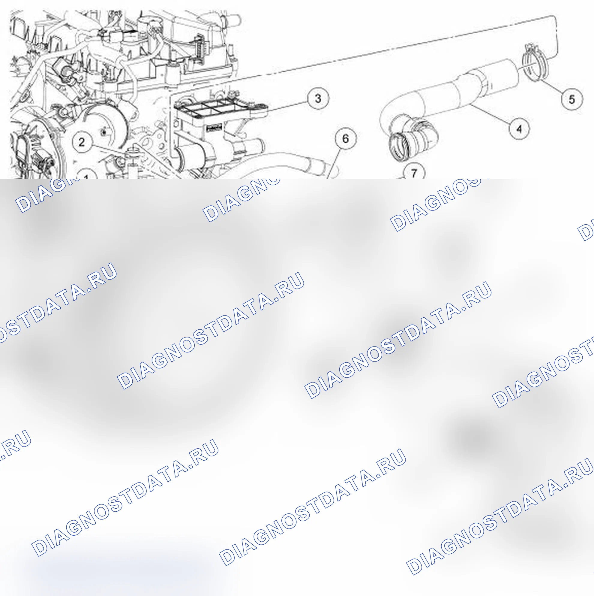 Рис. 1: Демонтаж и монтаж. Ford Transit Connect I рестайлинг