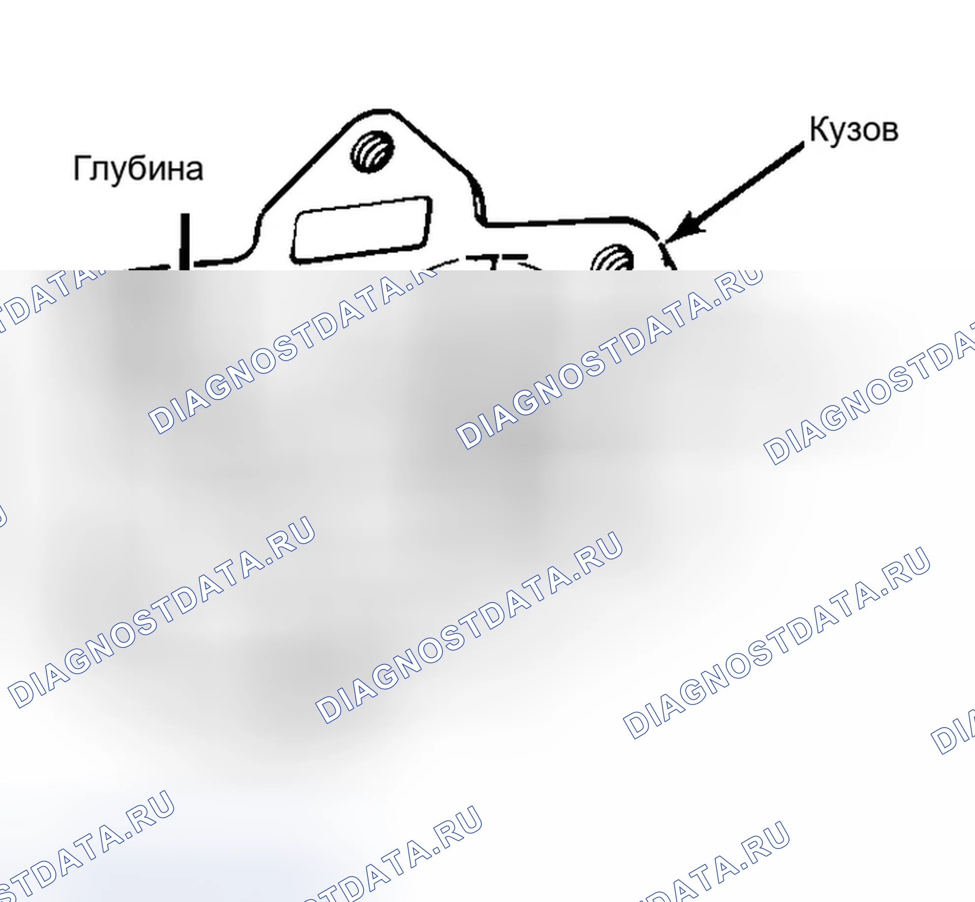 Рис. 35: Измерение полости редуктора масляного насоса. Chevrolet Forward Control P30 