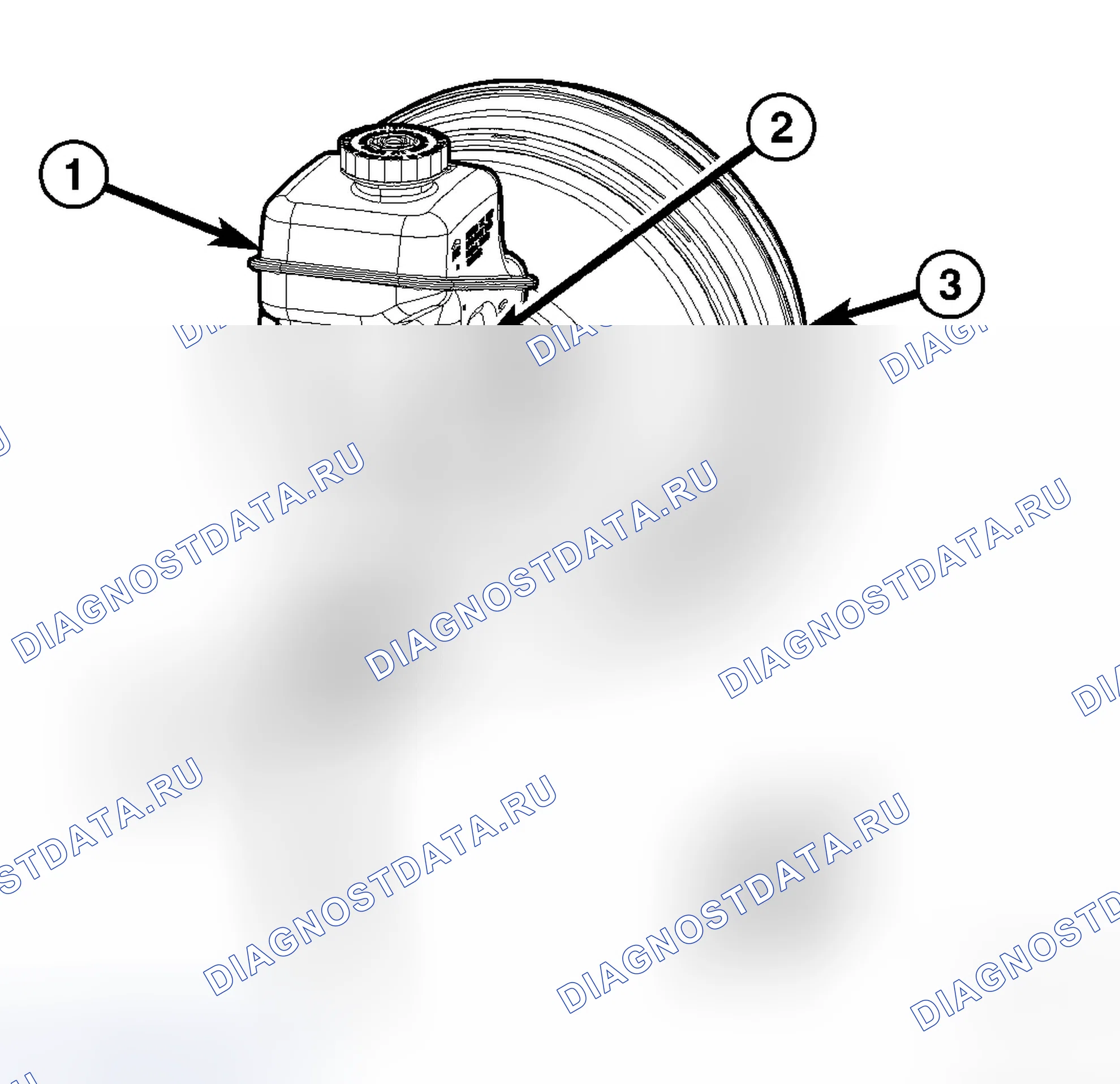 Рис. 21: ДАТЧИК - УРОВЕНЬ ТОРМОЗНОЙ ЖИДКОСТИ. Dodge Magnum I рестайлинг