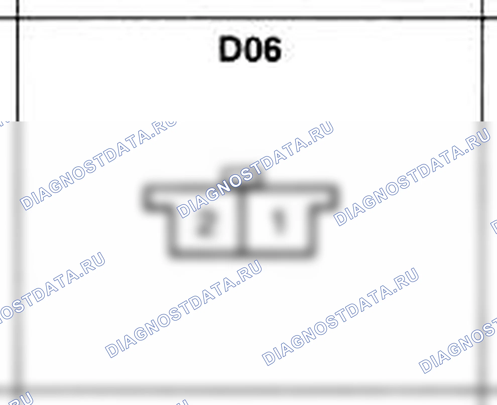 Распиновка разъёма D06 — дверного жгута. Hyundai H-1 A1