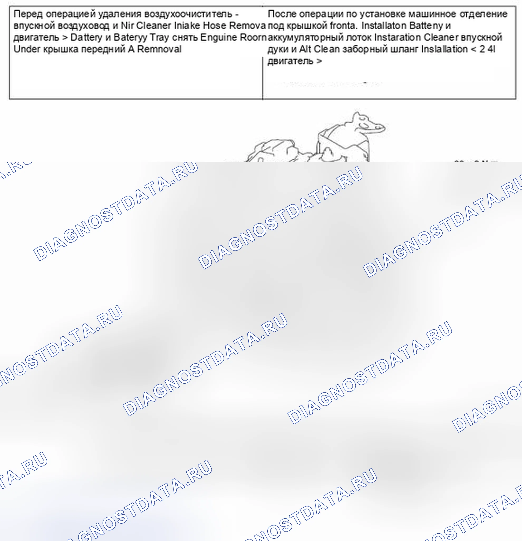 Рис. 25: ДЕМОНТАЖ И МОНТАЖ ДВИГАТЕЛЯ <2,4 л>. Honda e:NP1 I