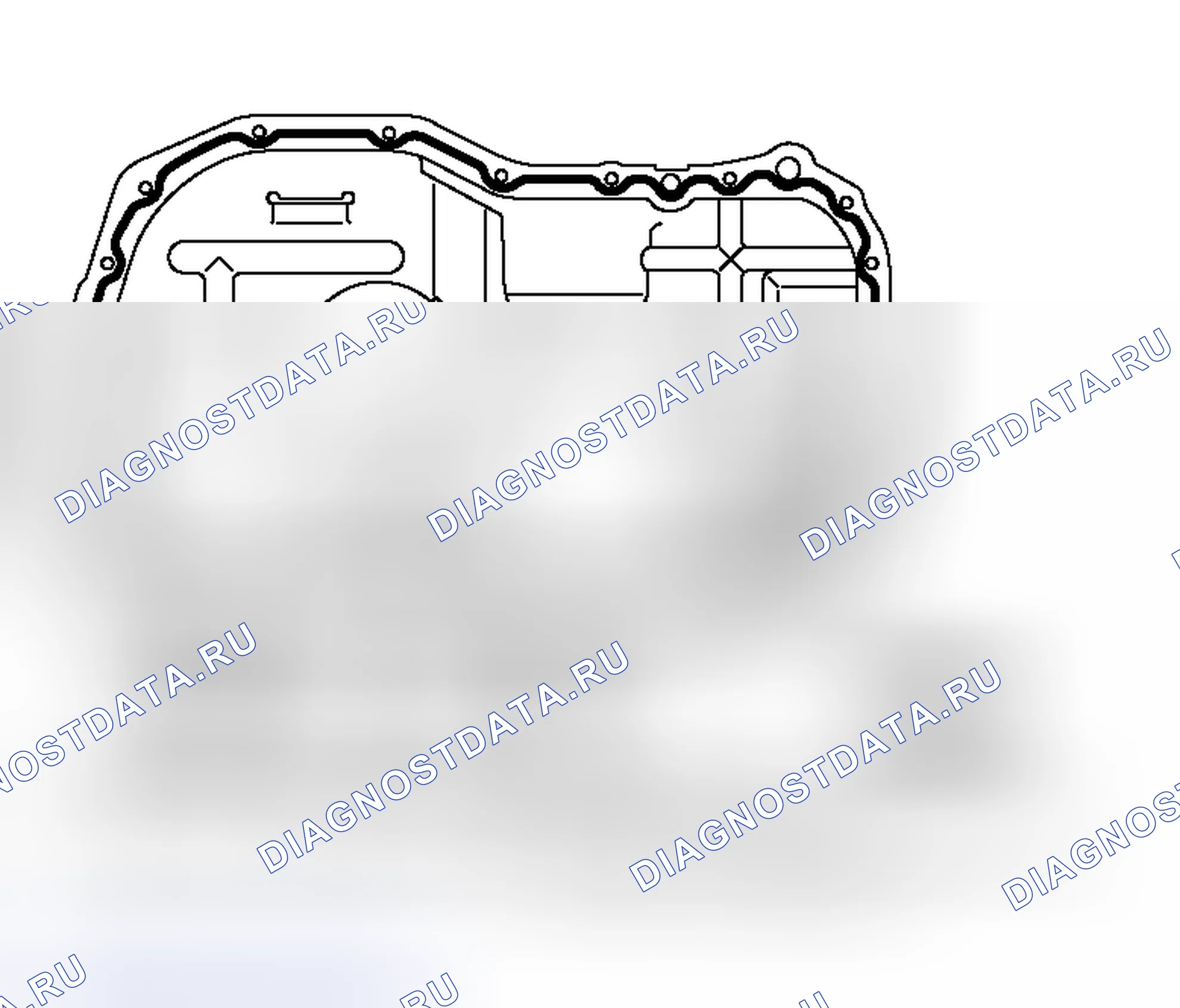 Рис. 129: >> A <<УСТАНОВКА МАСЛЯНОГО ПОДДОНА ДВИГАТЕЛЯ. Mitsubishi Lancer Evolution IX