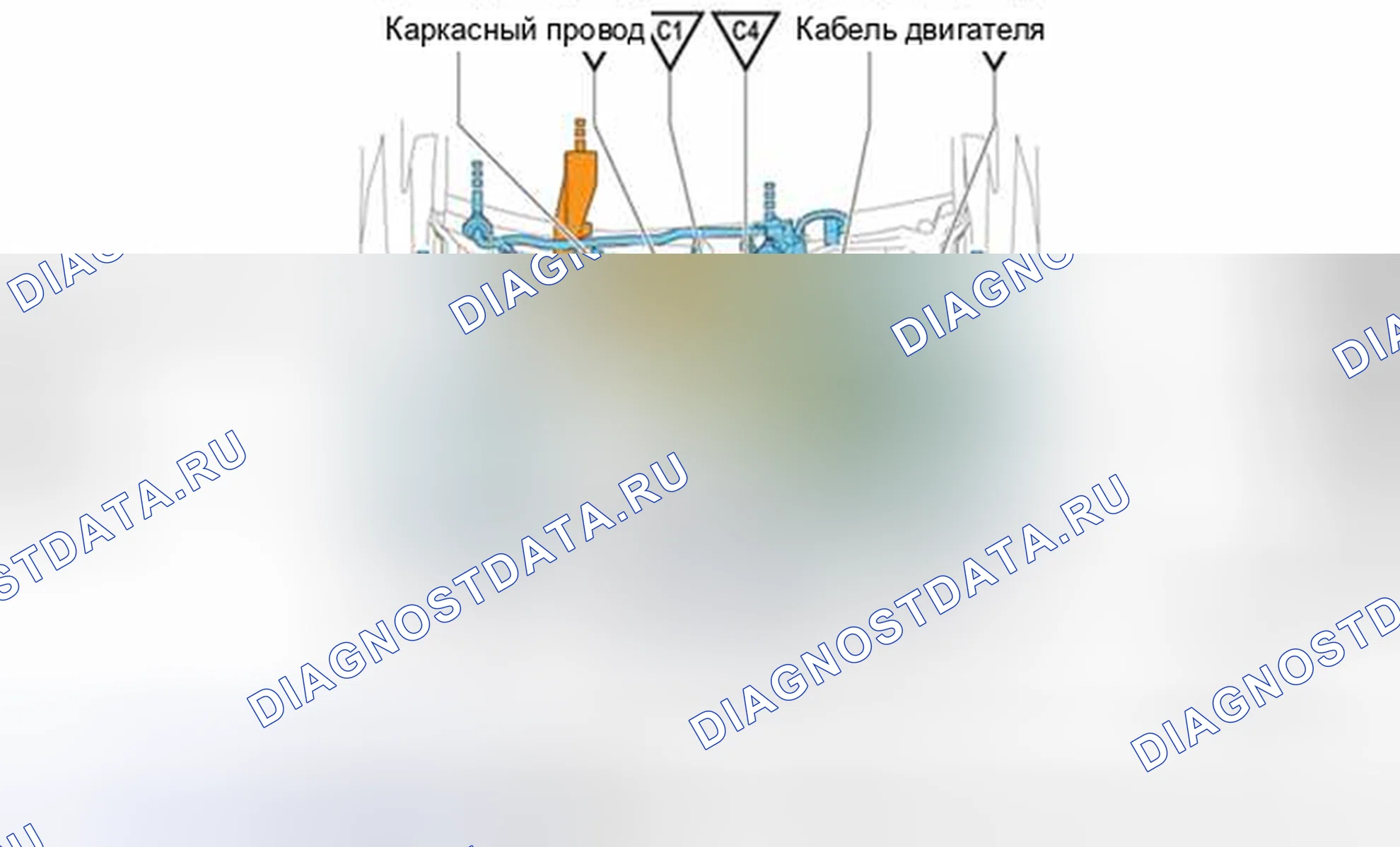 Рис. 508: Соединители для соединения кабельных жгутов и точек массы. Honda Accord V