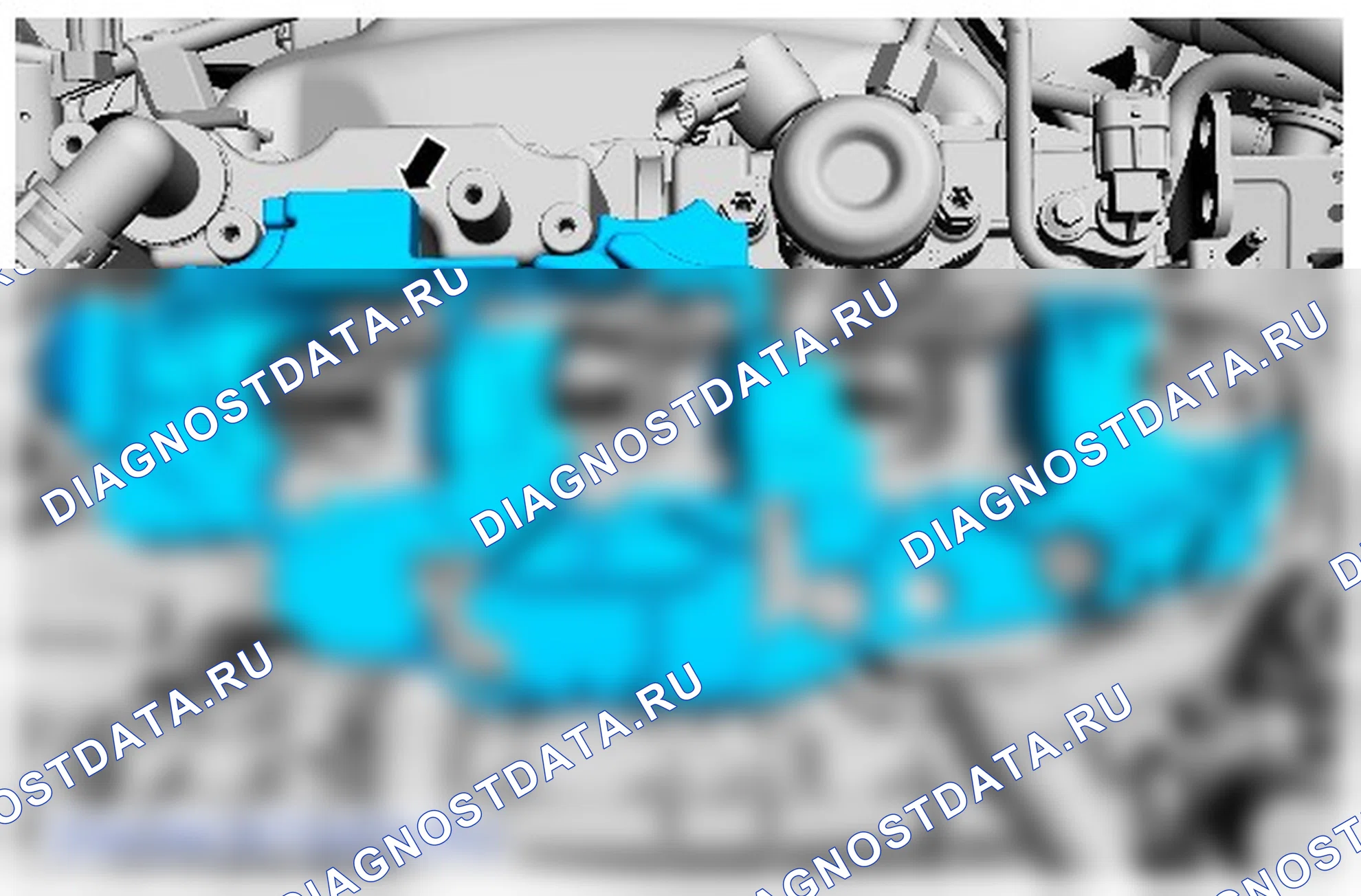 Как снять присоединяемые детали двигателя. Ford Kuga II