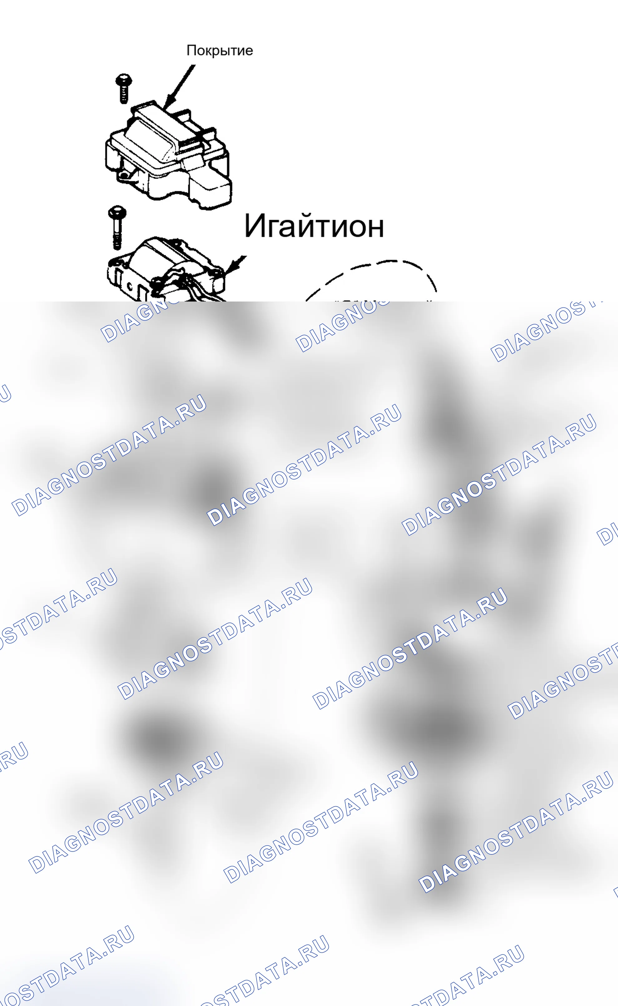 Рис. 1: ОПИСАНИЕ системы зажигания двигателя. Chevrolet Pickup V30 