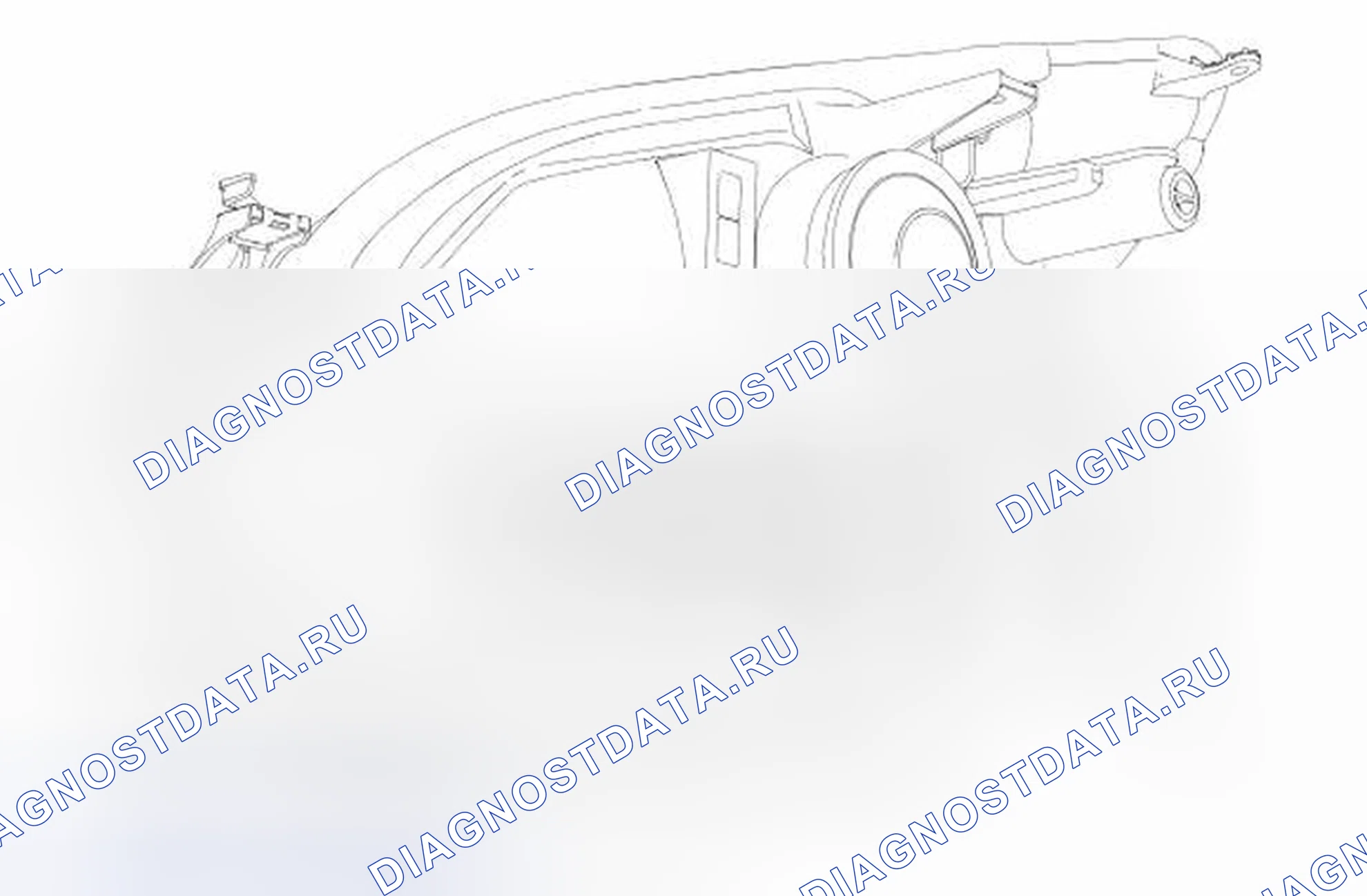 Рис. 54: Лампа фары - ПРАВАЯ. Hyundai Lantra II рестайлинг