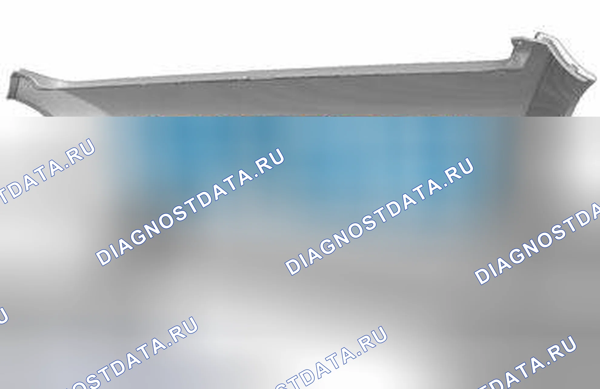 Рис. 77: Зажимы радиаторной решетки (более старые модели). Volvo V70 II