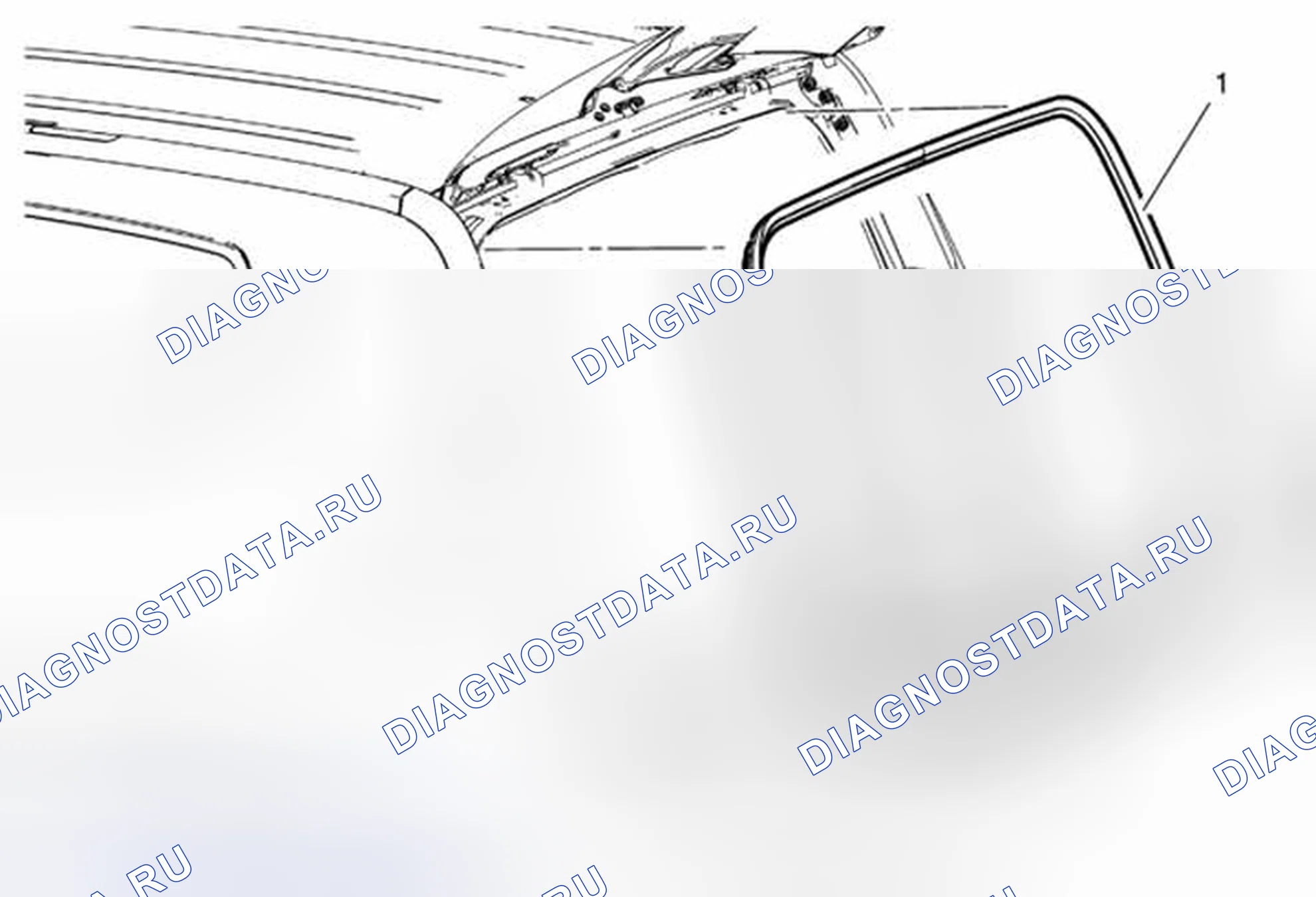 Рис. 118: Замена Уплотнитель дверь багажника. Chevrolet Orlando I
