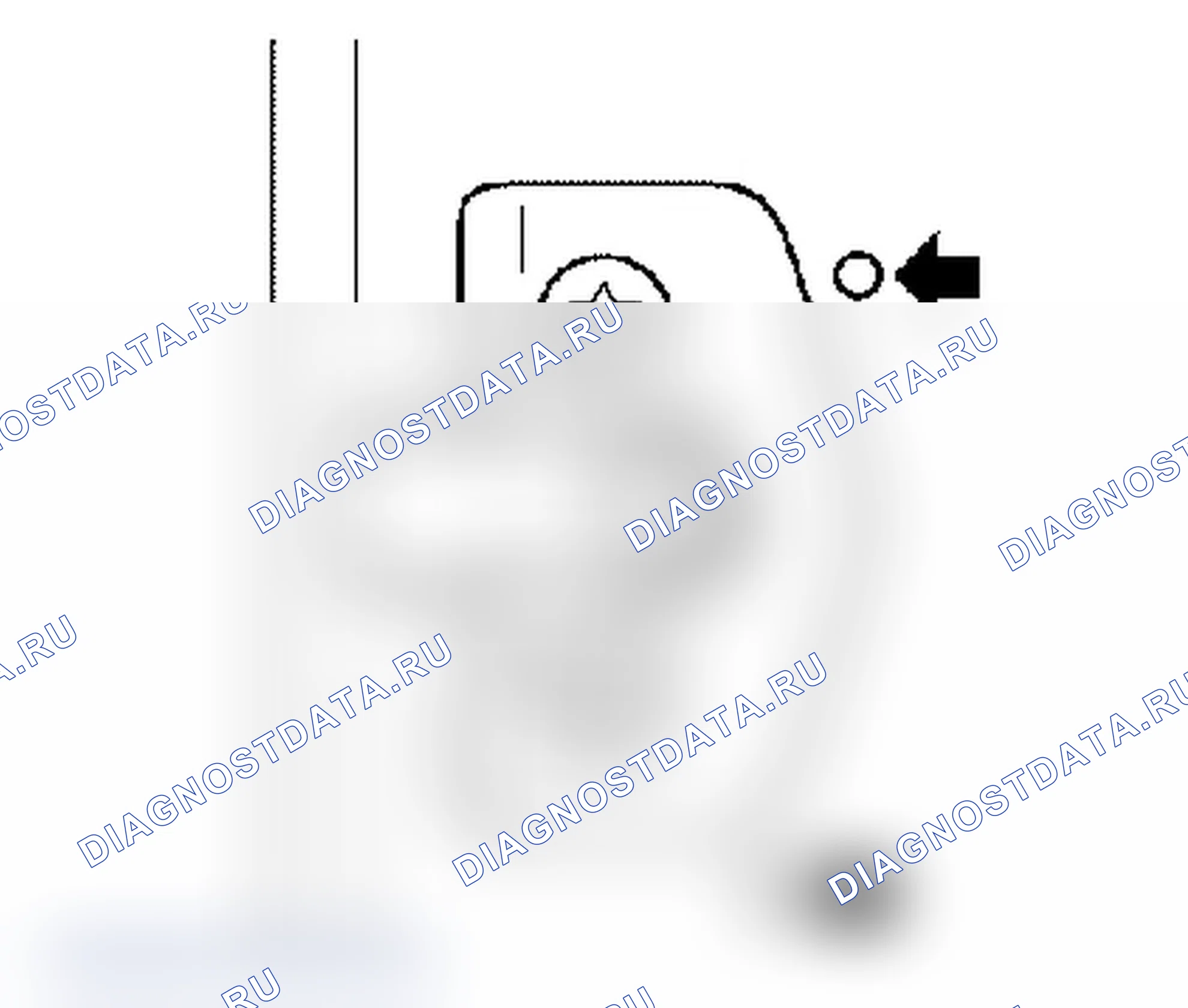 Rear door striker bolt - Welding spots cracked. Opel Zafira A рестайлинг