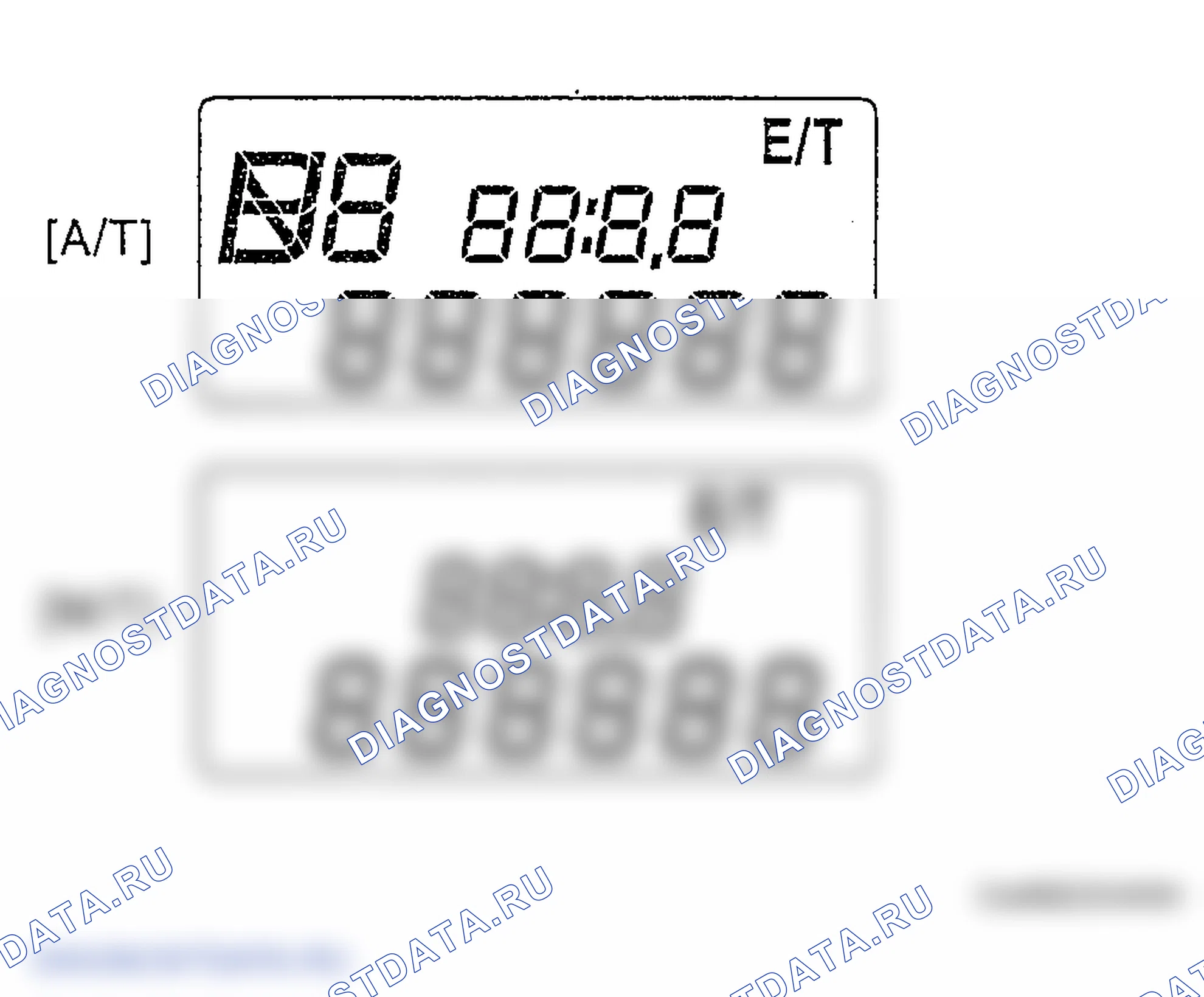 Рис. 8: Дисплей компьютера отключения - Время управления [A / T и M / T]. Hyundai Tucson I