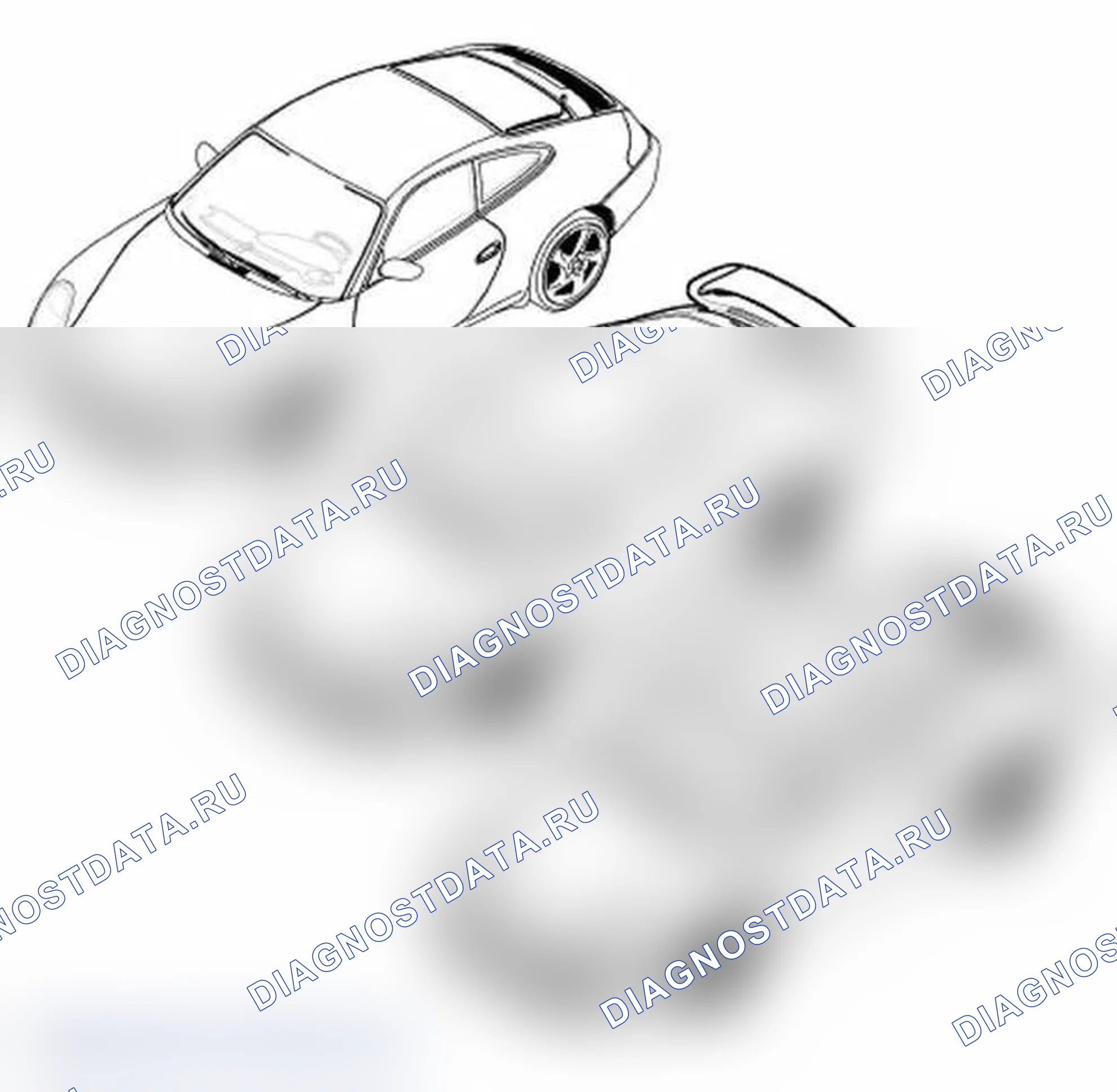 Рис. 164: Снятие и установка переднего спойлера. Porsche 911 Carrera 996
