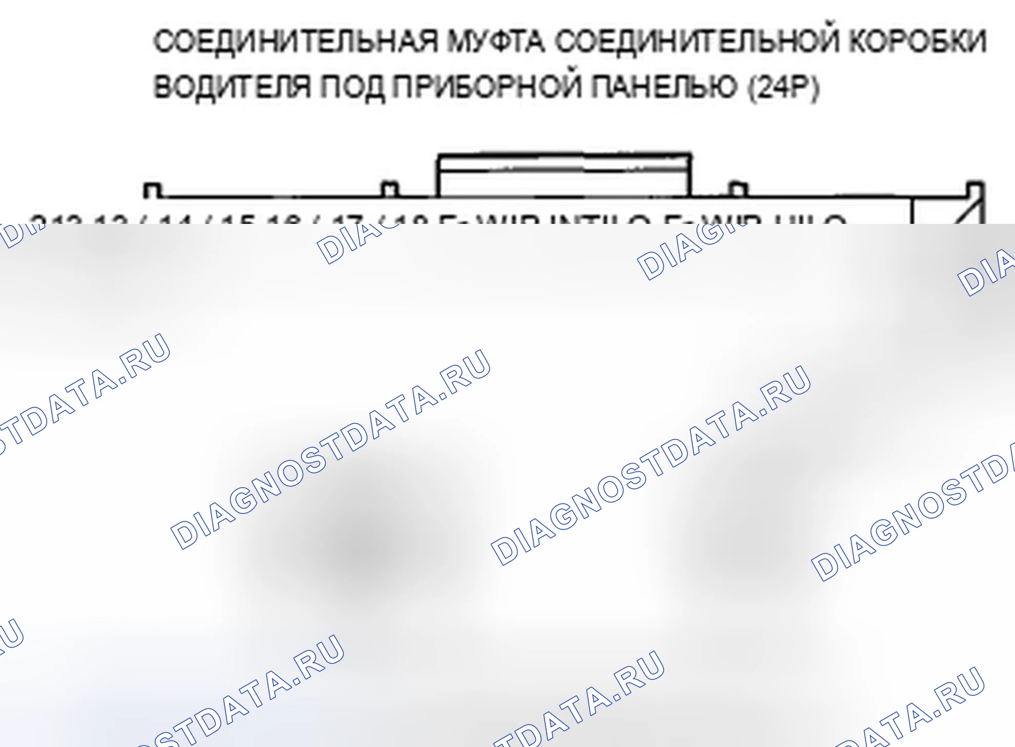 Рис. 12: расшифровка кода ошибки B1281: Неисправность цепи положения тумана переднего стеклоочистителя; расшифровка кода ошибки B1282: Контур внутреннего положения переднего стеклоочистителя. Acura TSX II