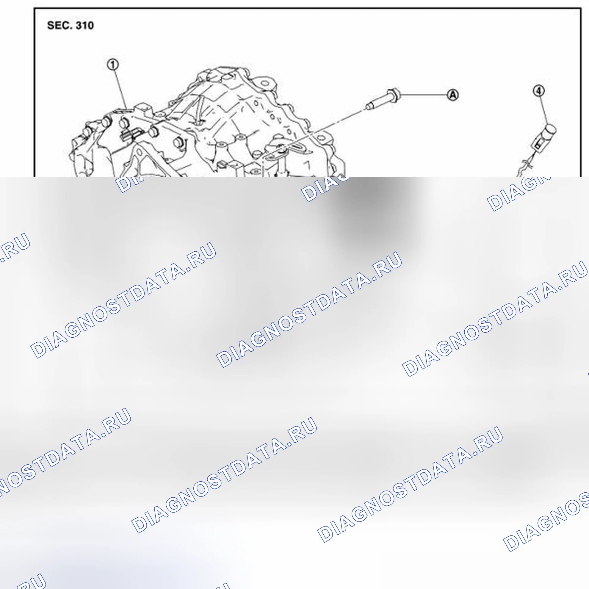Рис. 23: AWD - разнесенный вид. BMW 4 серия F32/F33 рестайлинг